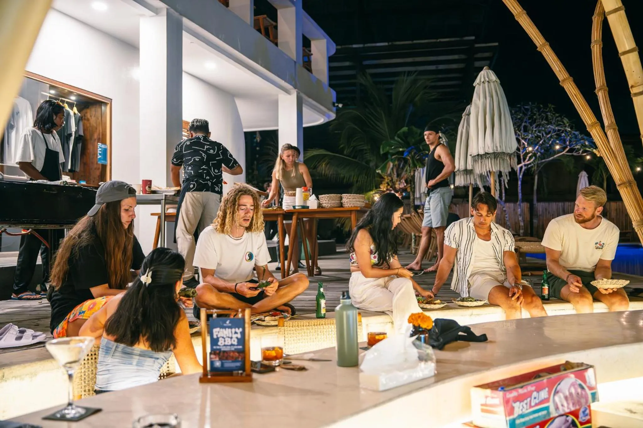 Evening entertainment in Kala Surf Camp