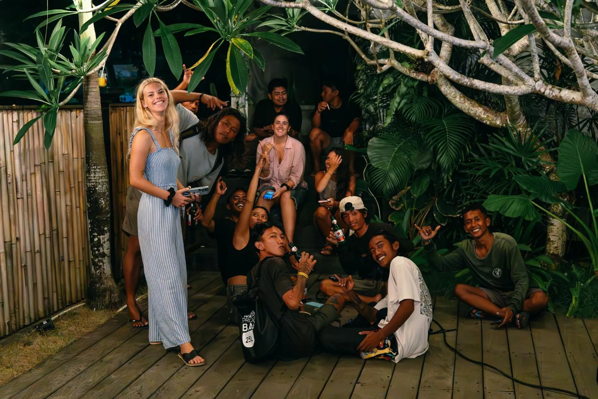 Evening entertainment in Kala Surf Camp