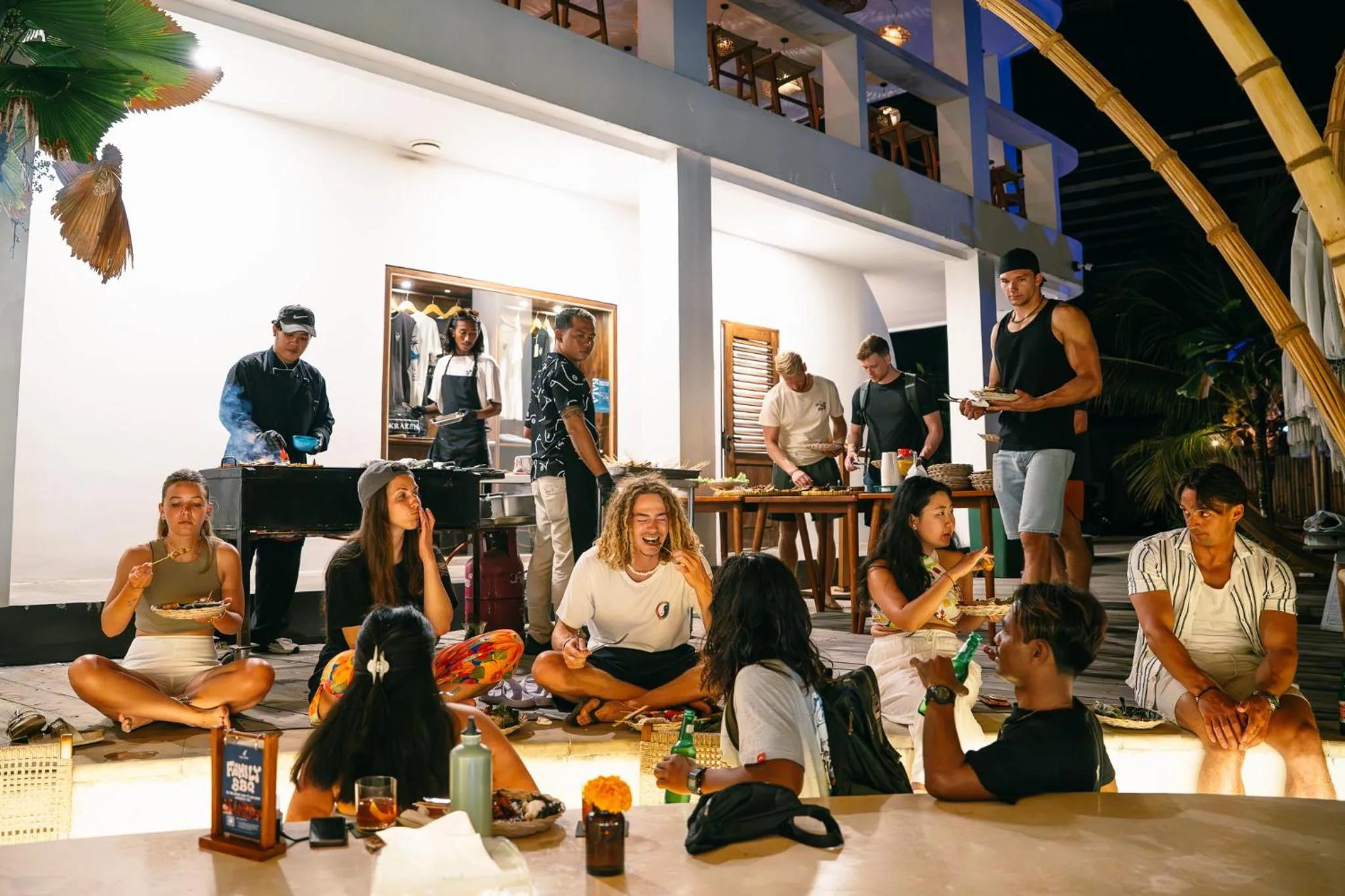 Evening entertainment in Kala Surf Camp