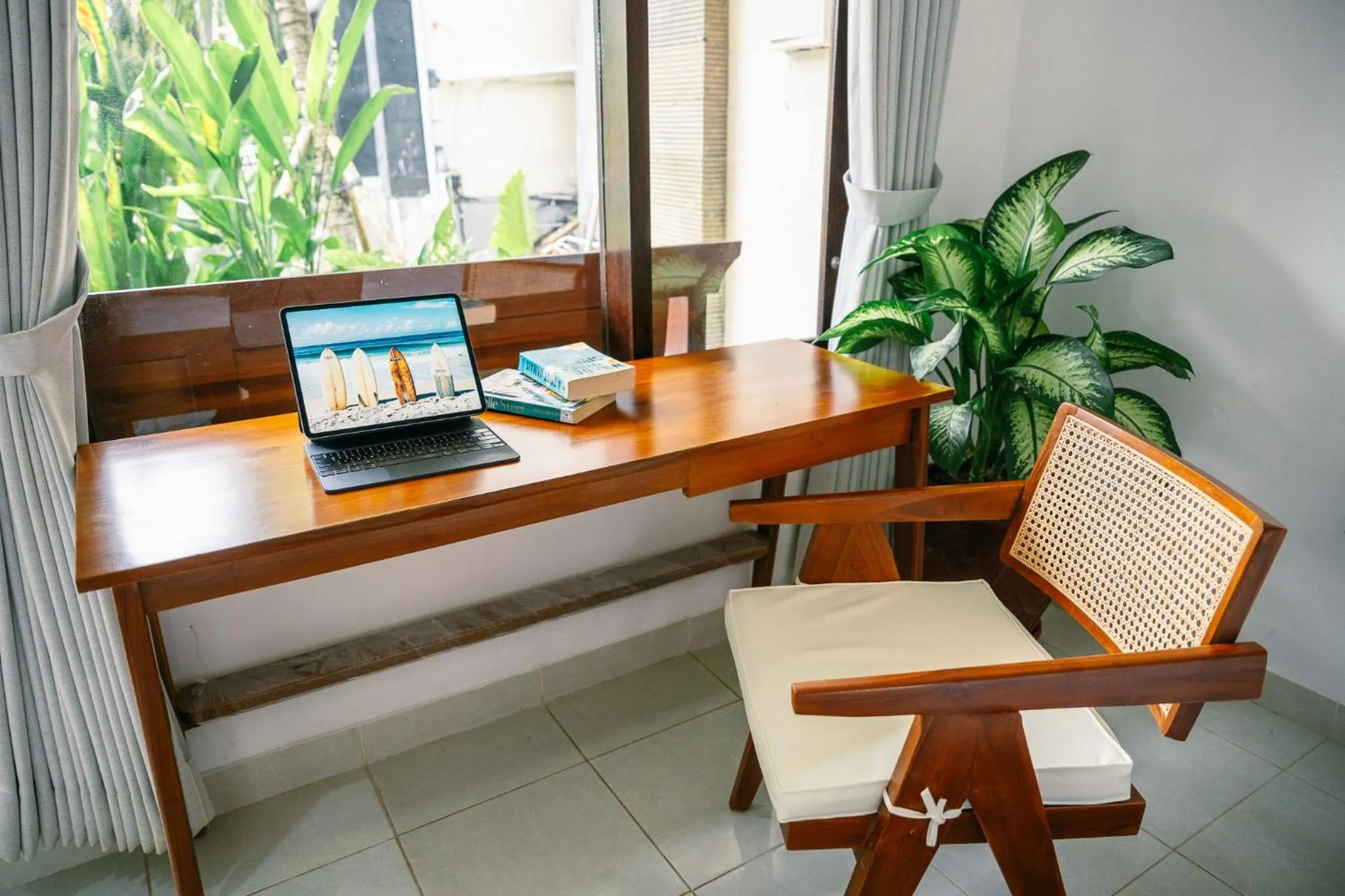 Seating area in Kala Surf Camp