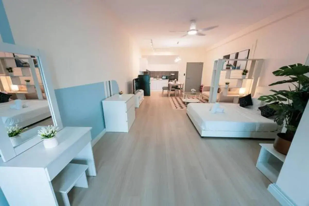 Bed in Netizen Cozy Suite By GUESTONIC Bed in Netizen Cozy Suite By GUESTONIC