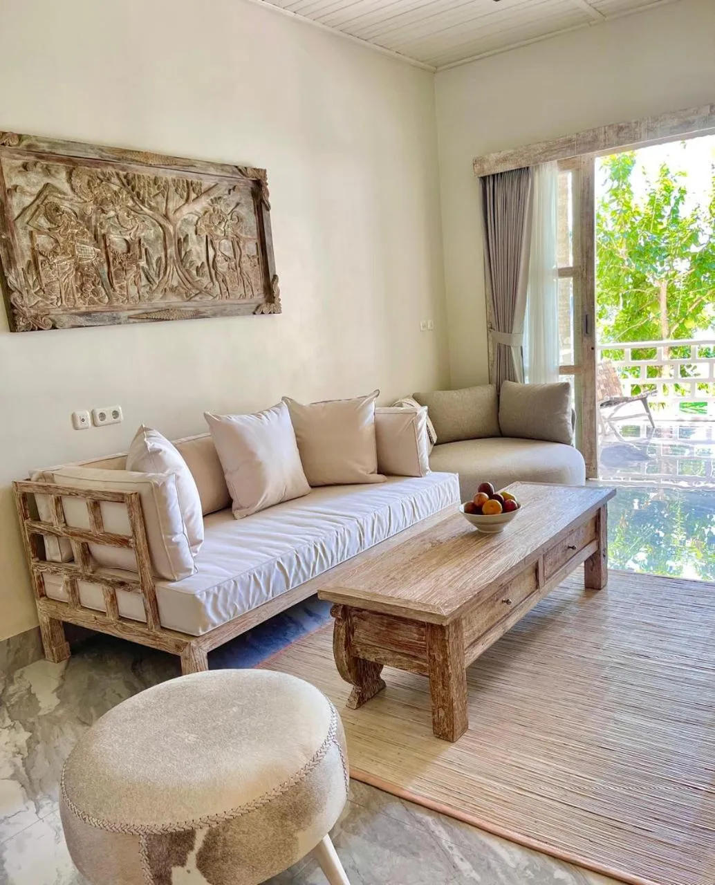 Seating area in Dhauteya Villa