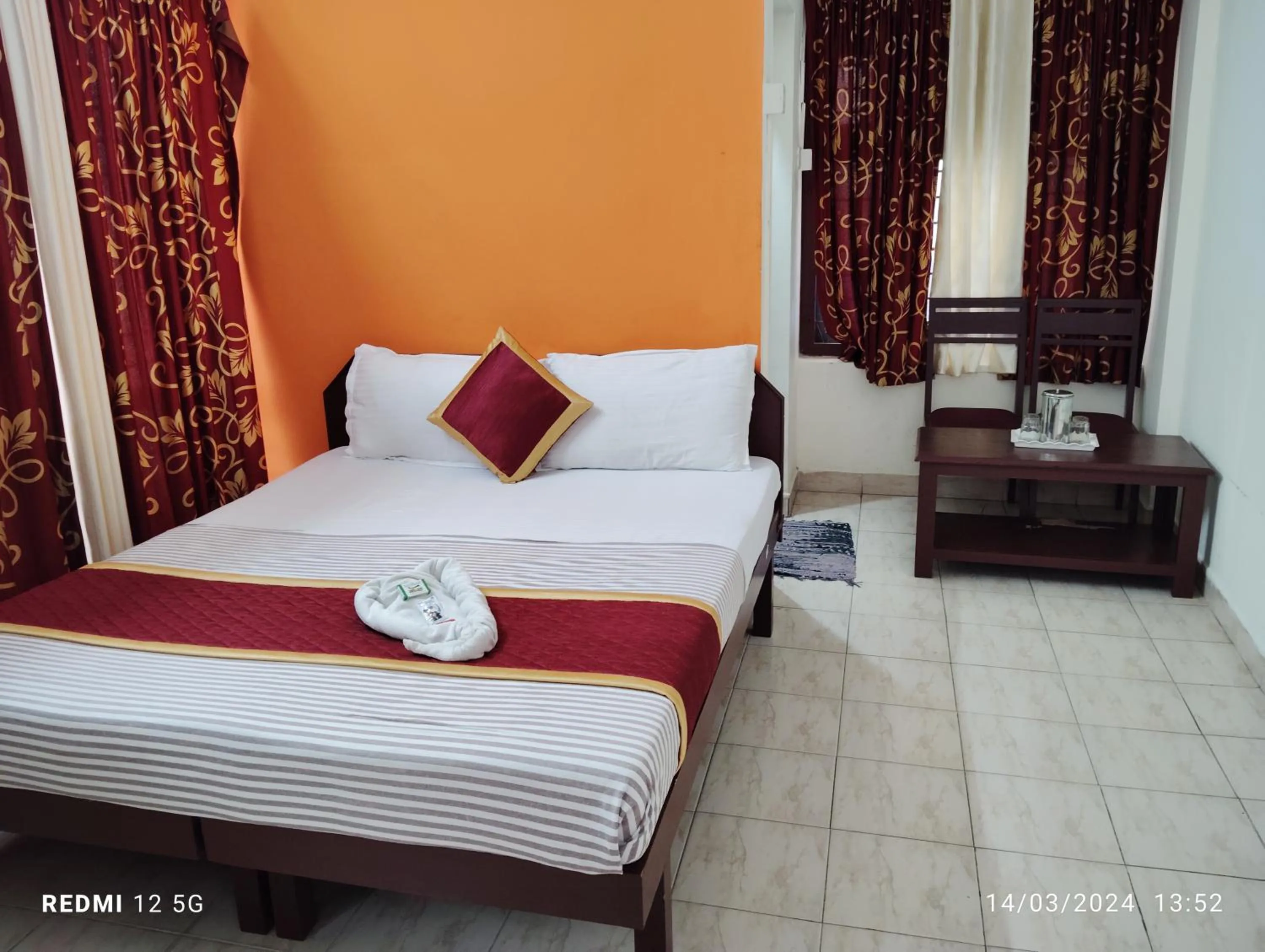 Bed in Hotel Gamas Inn