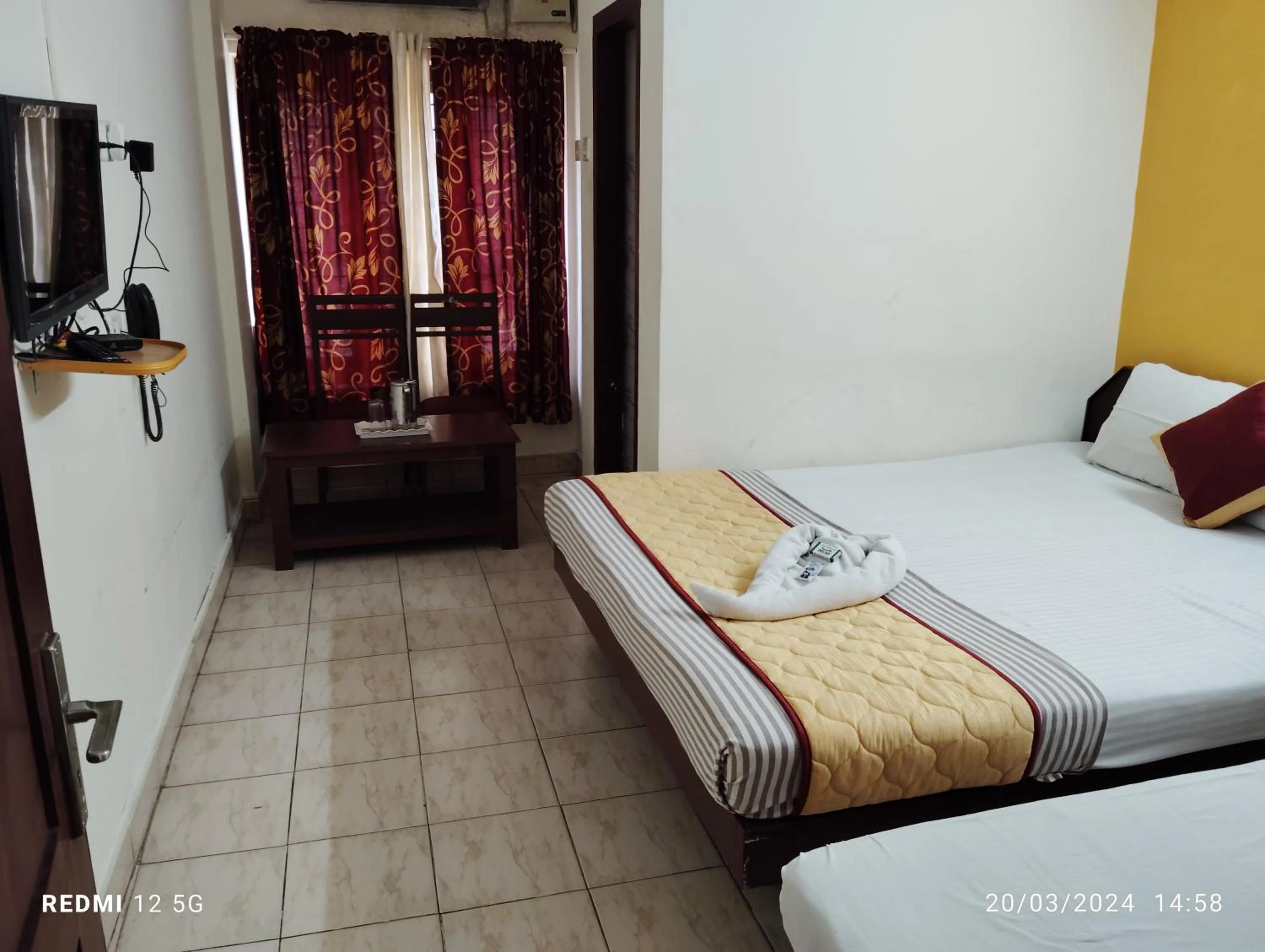 Bed in Hotel Gamas Inn