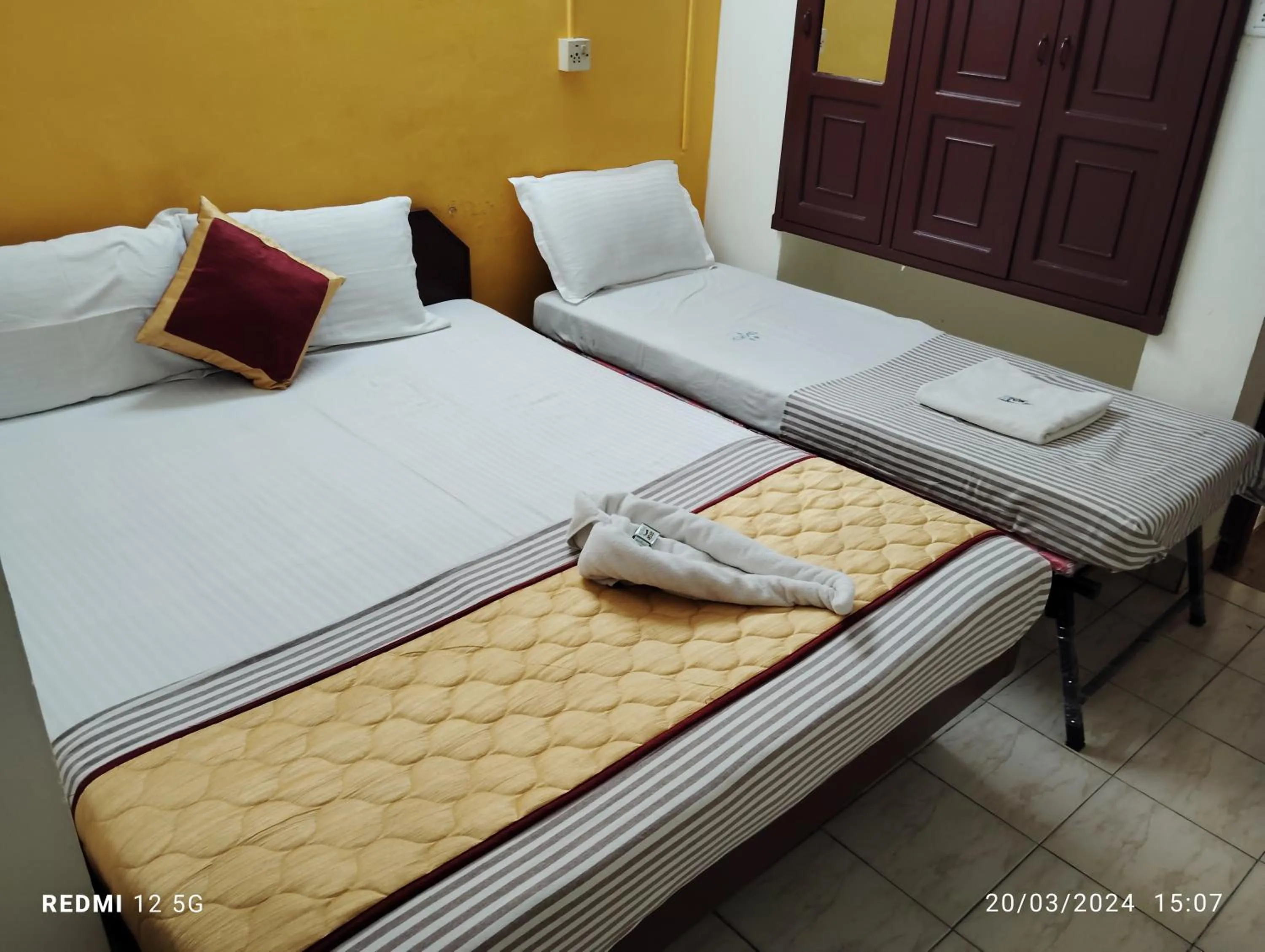 Bed in Hotel Gamas Inn