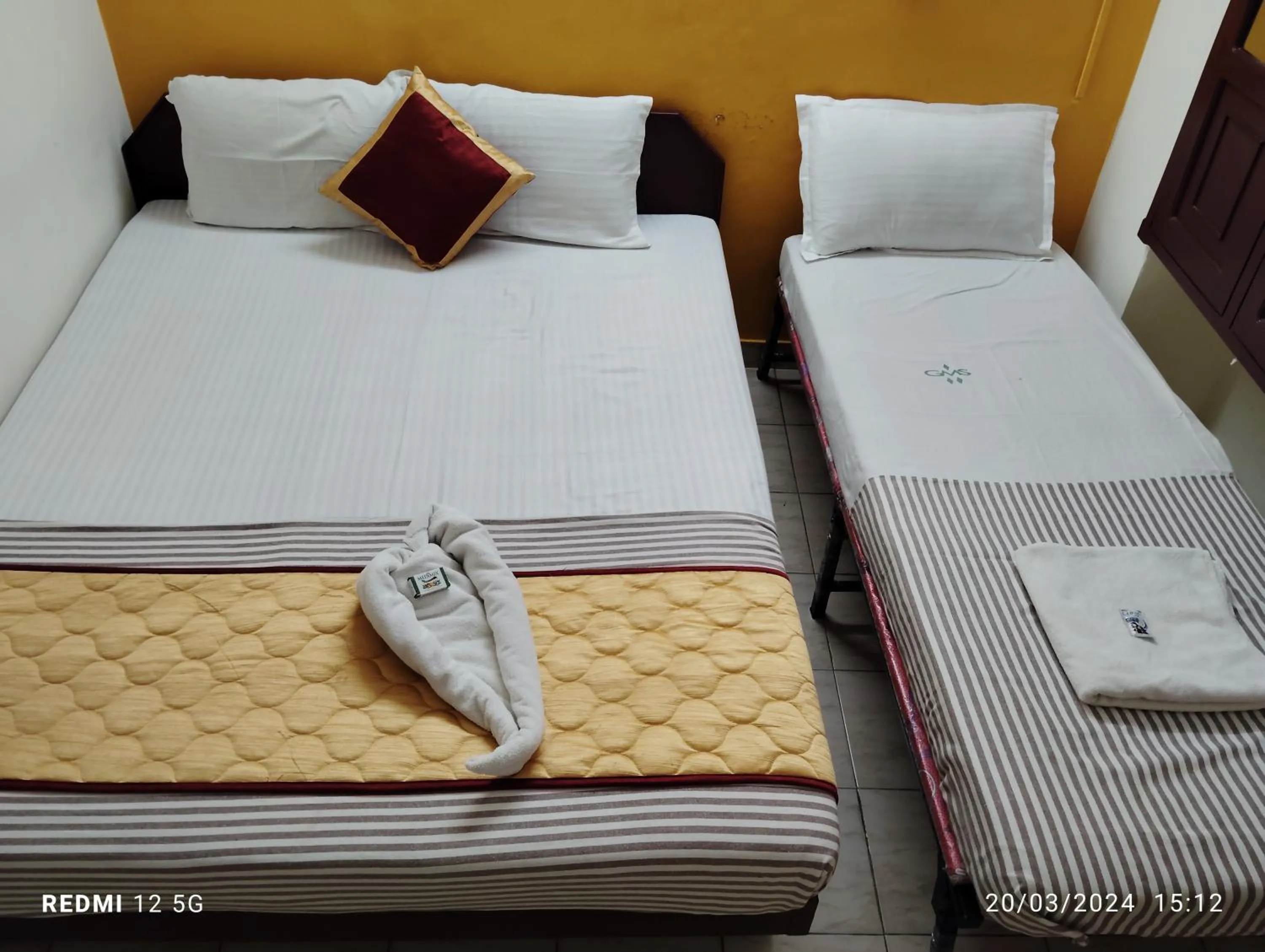 Bed in Hotel Gamas Inn