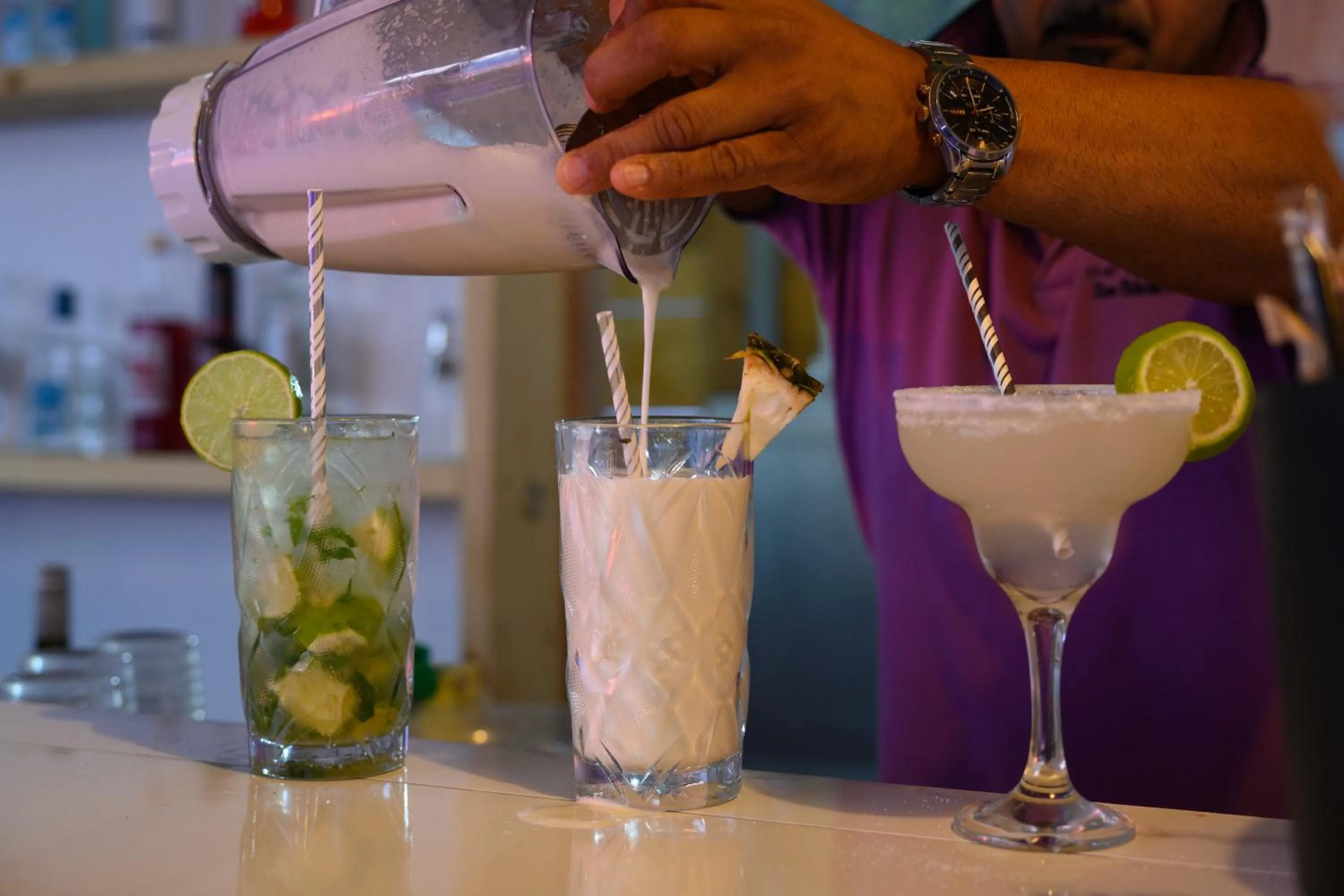 Drinks in Ninos Grand Beach Resort