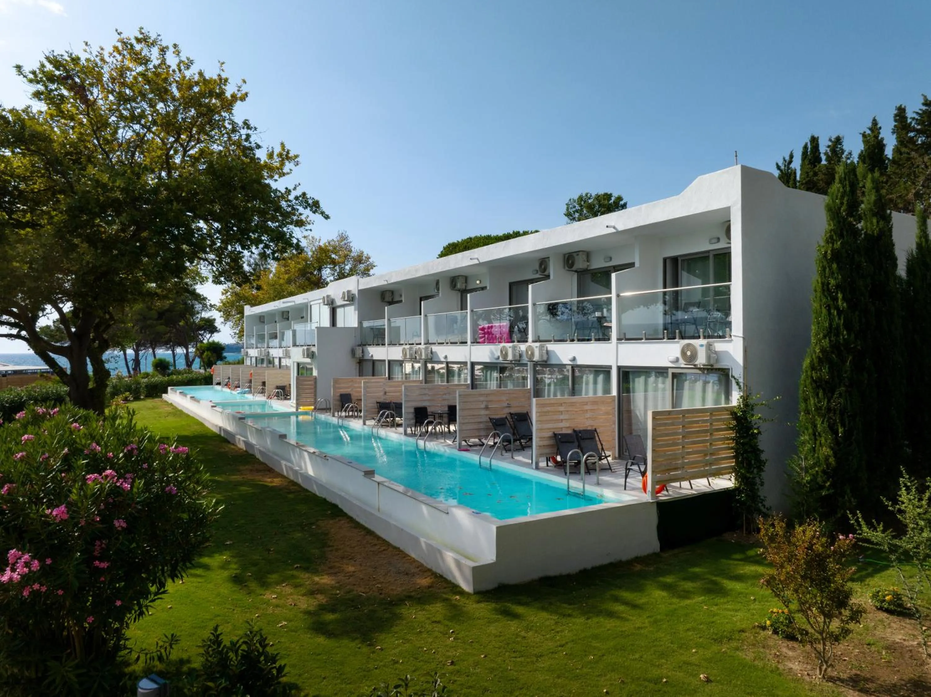 Pool view in Ninos Grand Beach Resort