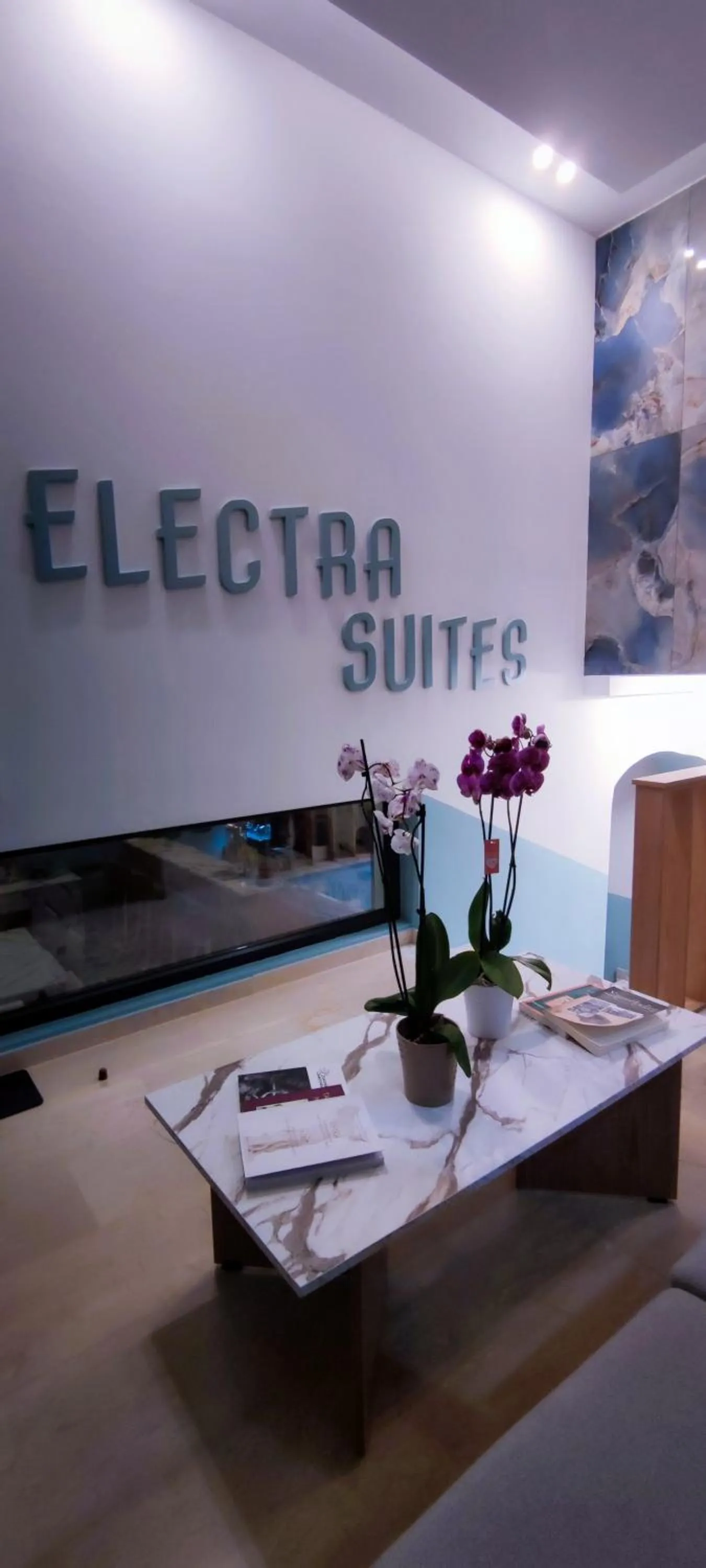 Living room in Electra Suites