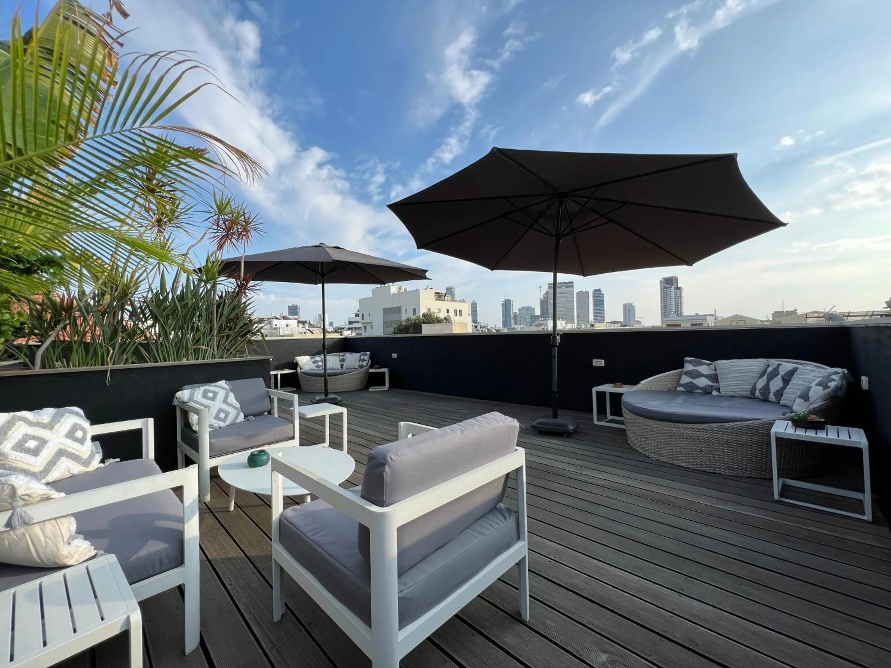 Patio in Beer Garden Hotel