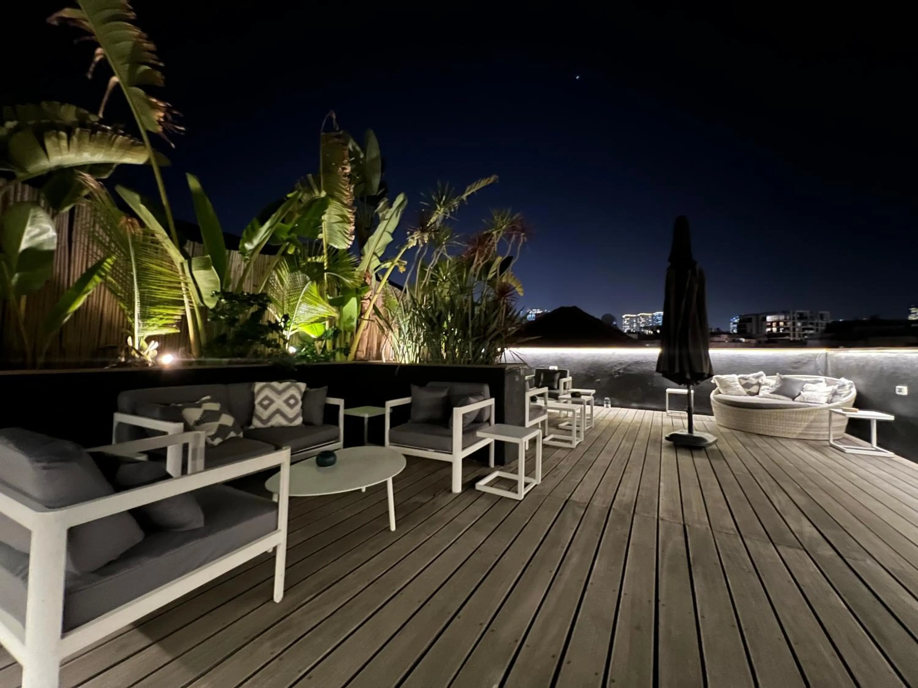 Patio in Beer Garden Hotel