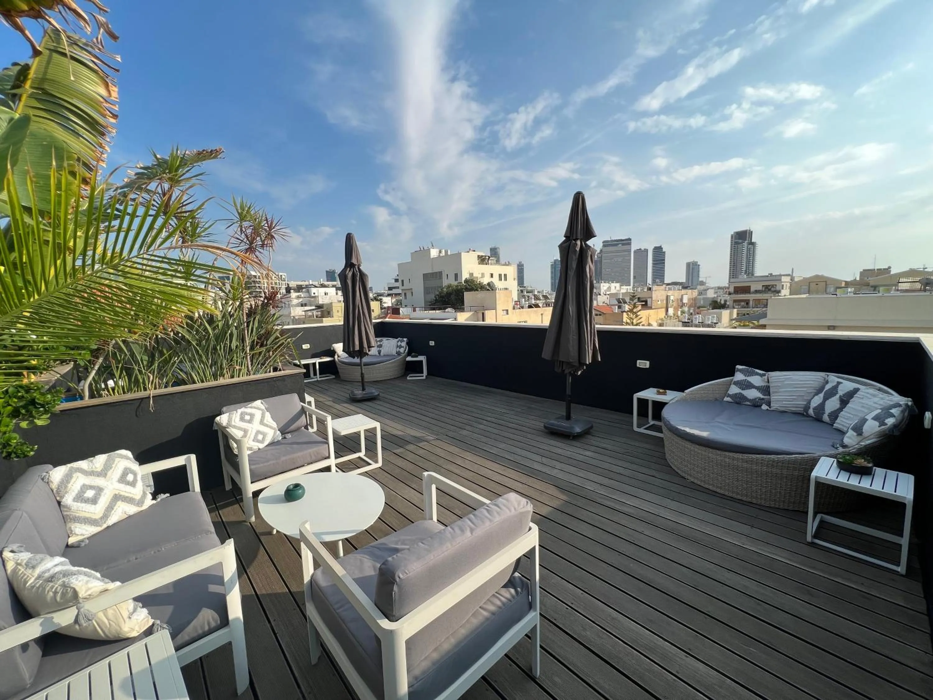 Patio in Beer Garden Hotel