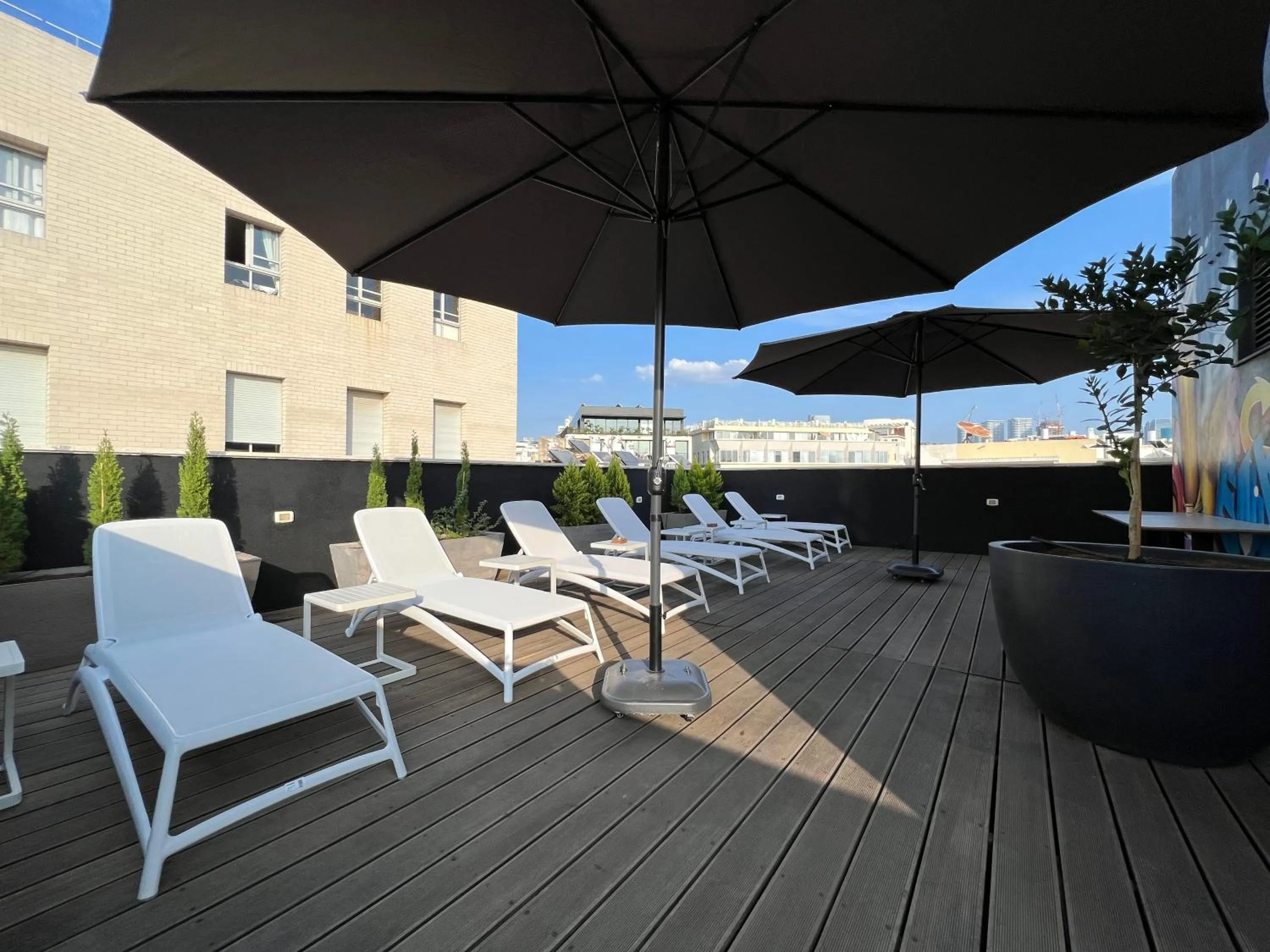 Patio in Beer Garden Hotel