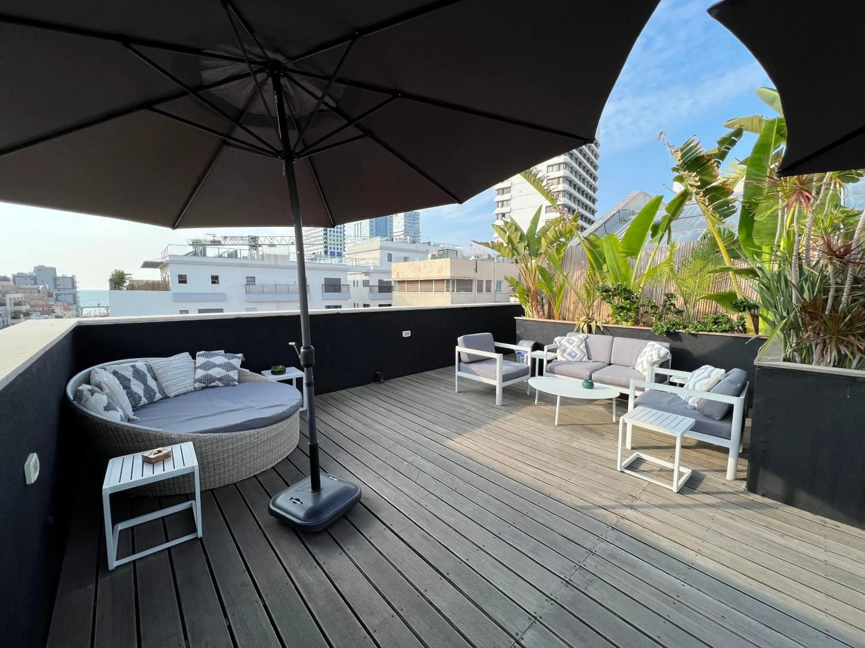 Patio in Beer Garden Hotel