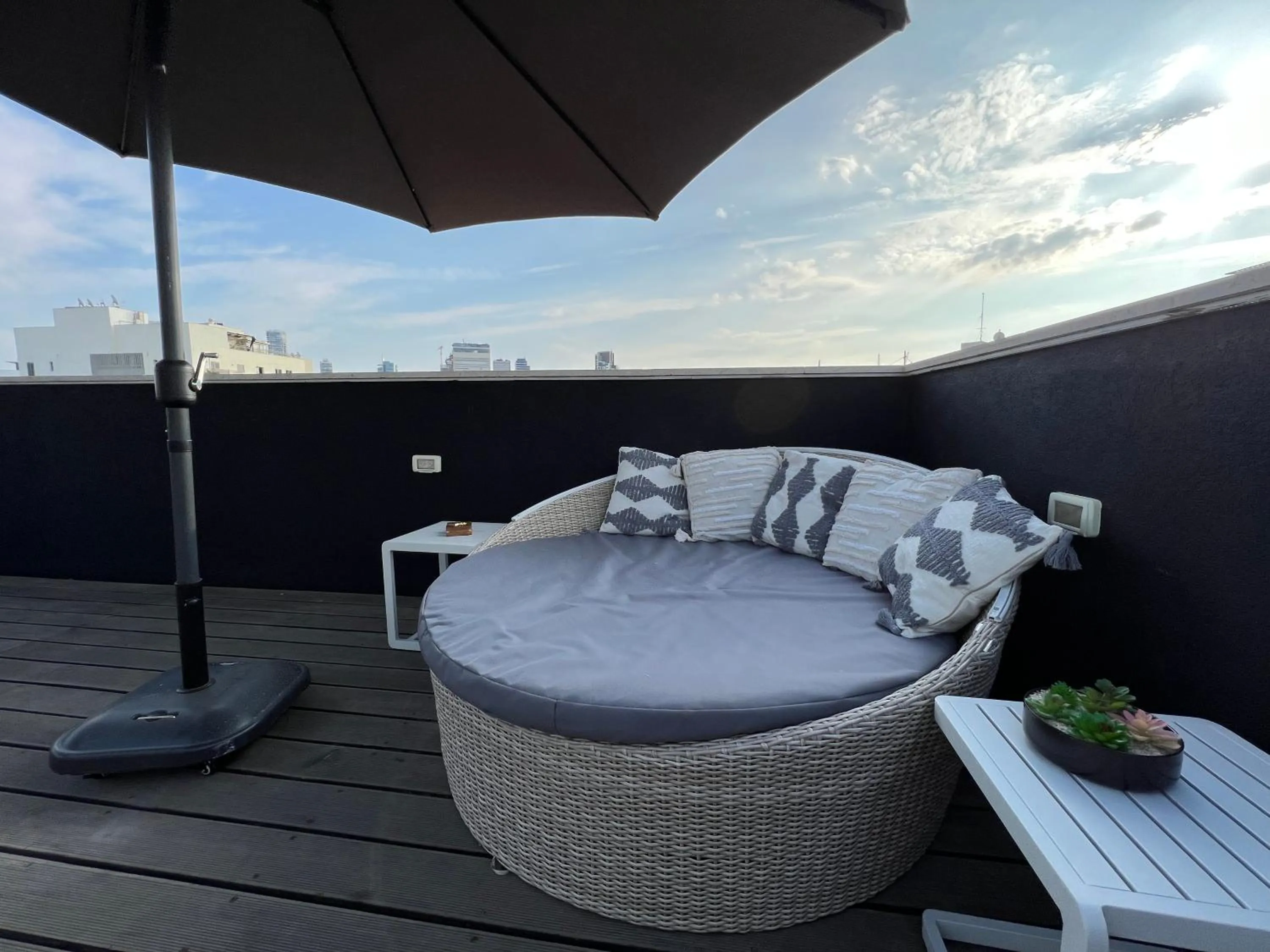 Patio in Beer Garden Hotel