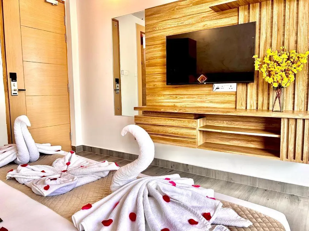 Bed in Hotel JP Hills Rishikesh