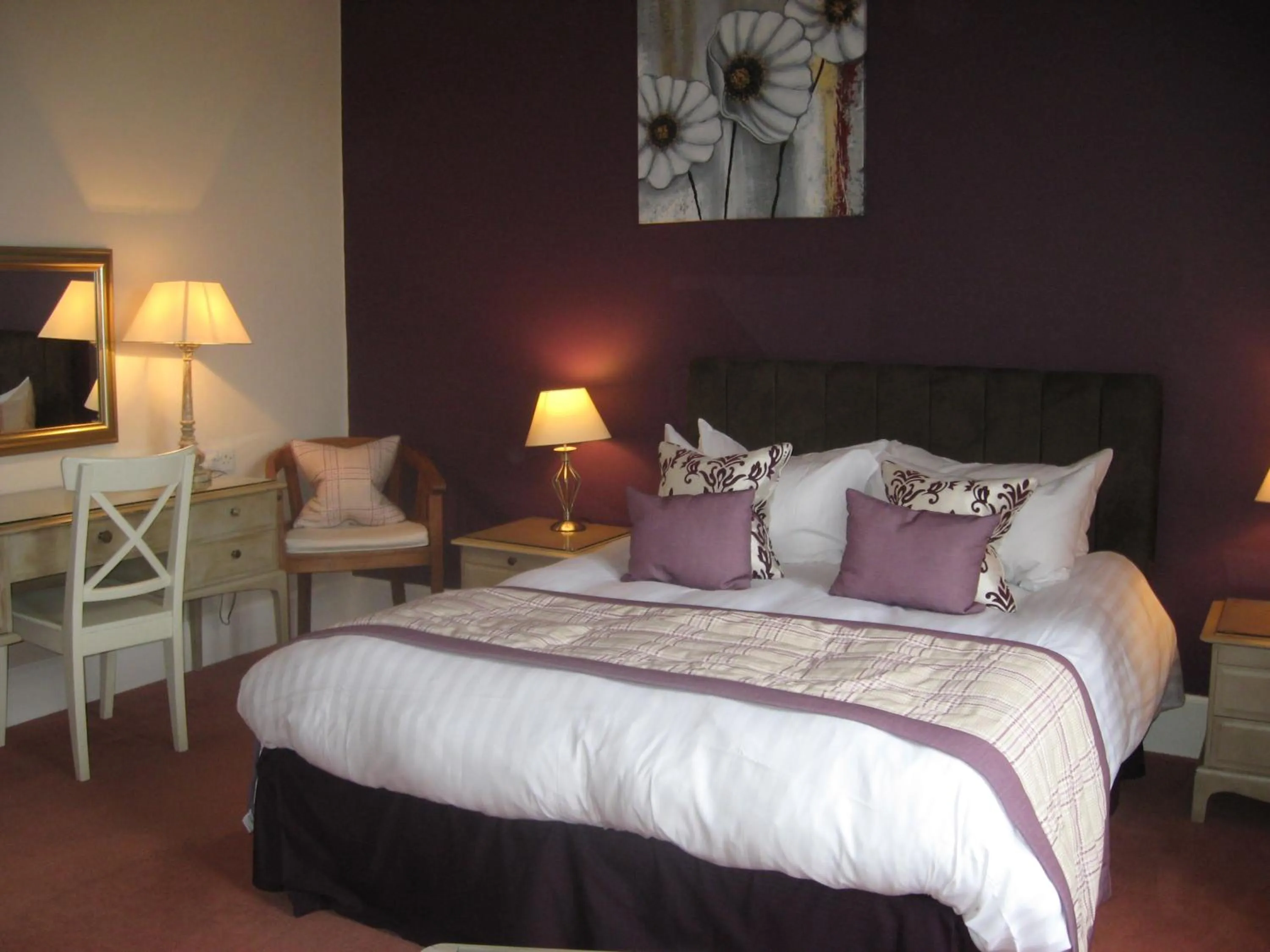 Decorative detail, Bed in Shaftesbury Hotel Dundee