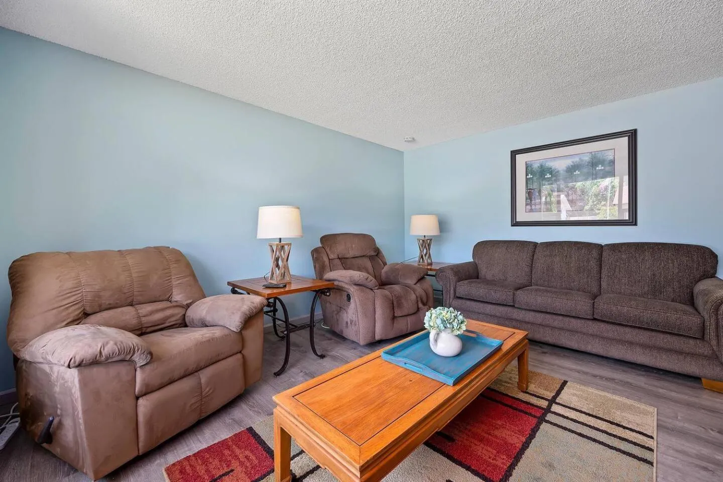 Living room in The Brick House, Kellogg ID