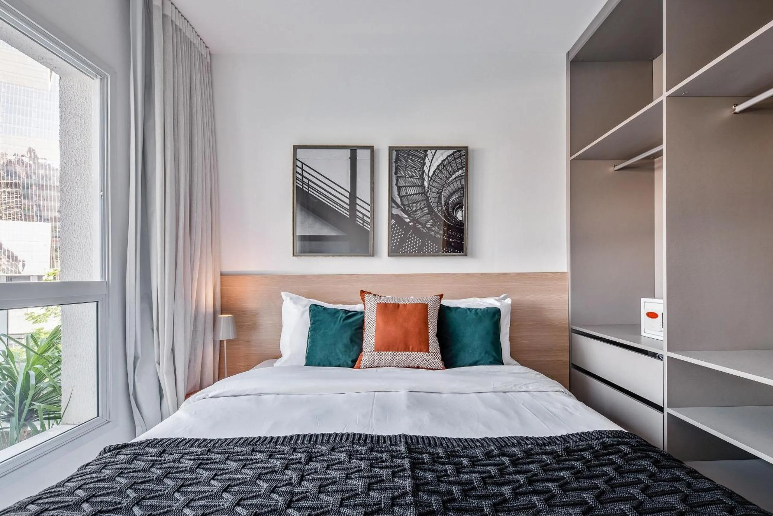 Bed in Homelike by Viva - Apartamentos completos em Pinheiros a uma quadra da Faria Lima