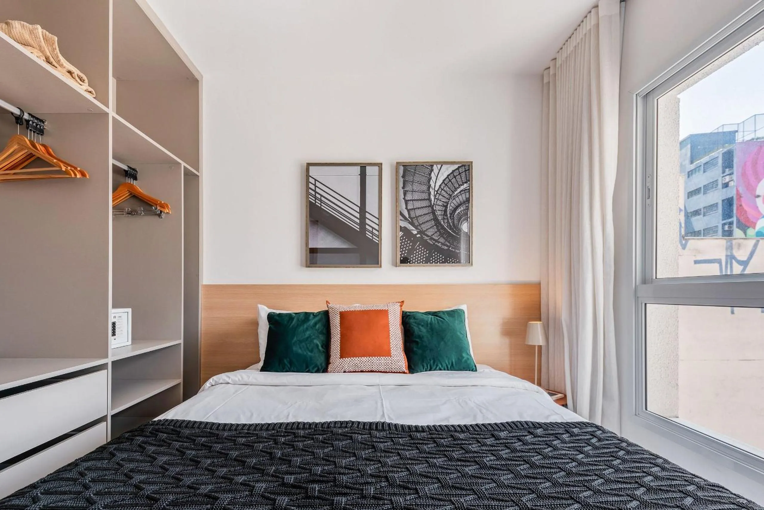 Bed in Homelike by Viva - Apartamentos completos em Pinheiros a uma quadra da Faria Lima