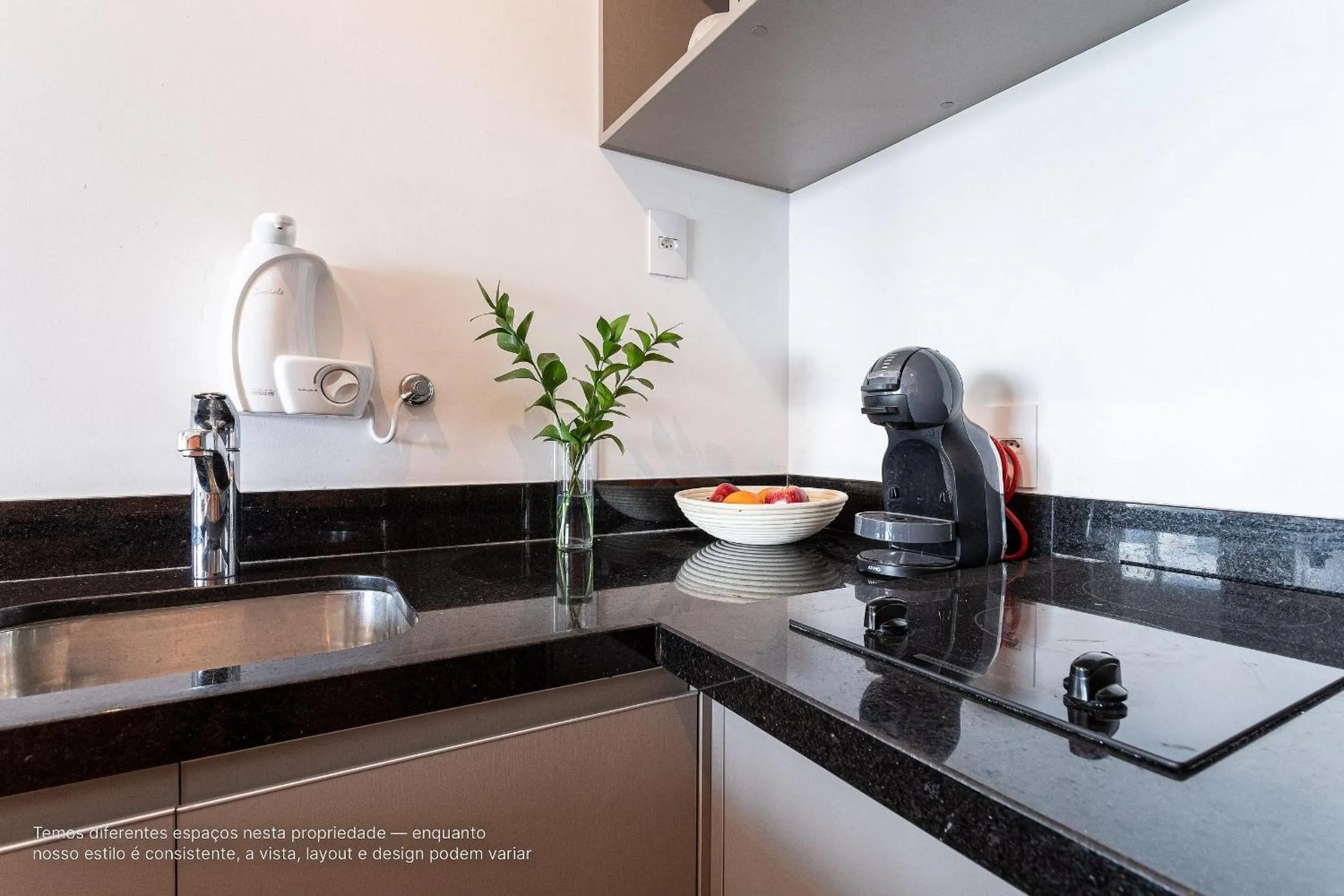 Kitchen or kitchenette in Homelike by Viva - Apartamentos completos em Pinheiros a uma quadra da Faria Lima