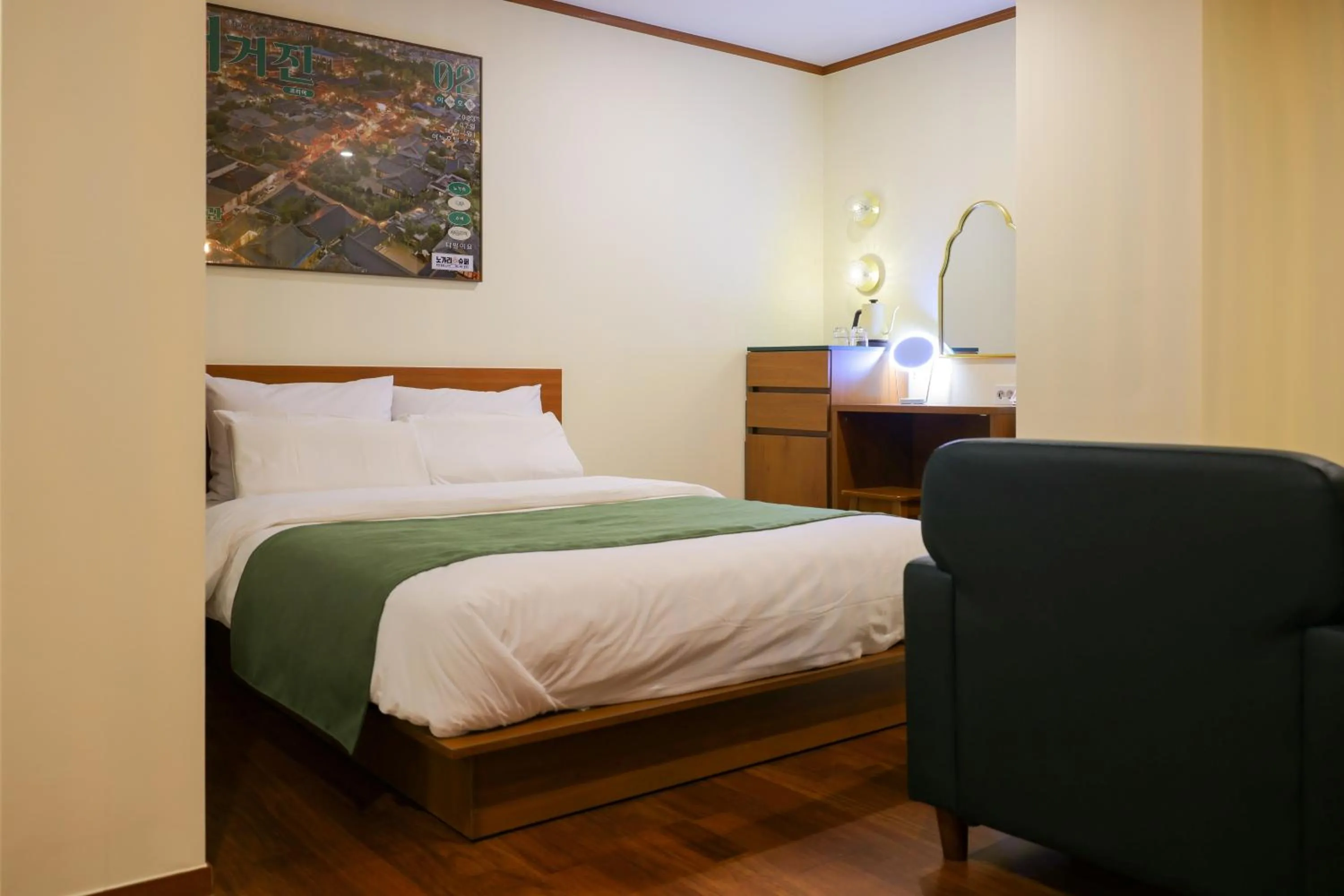 Bed in Anook Hotel Jeonju