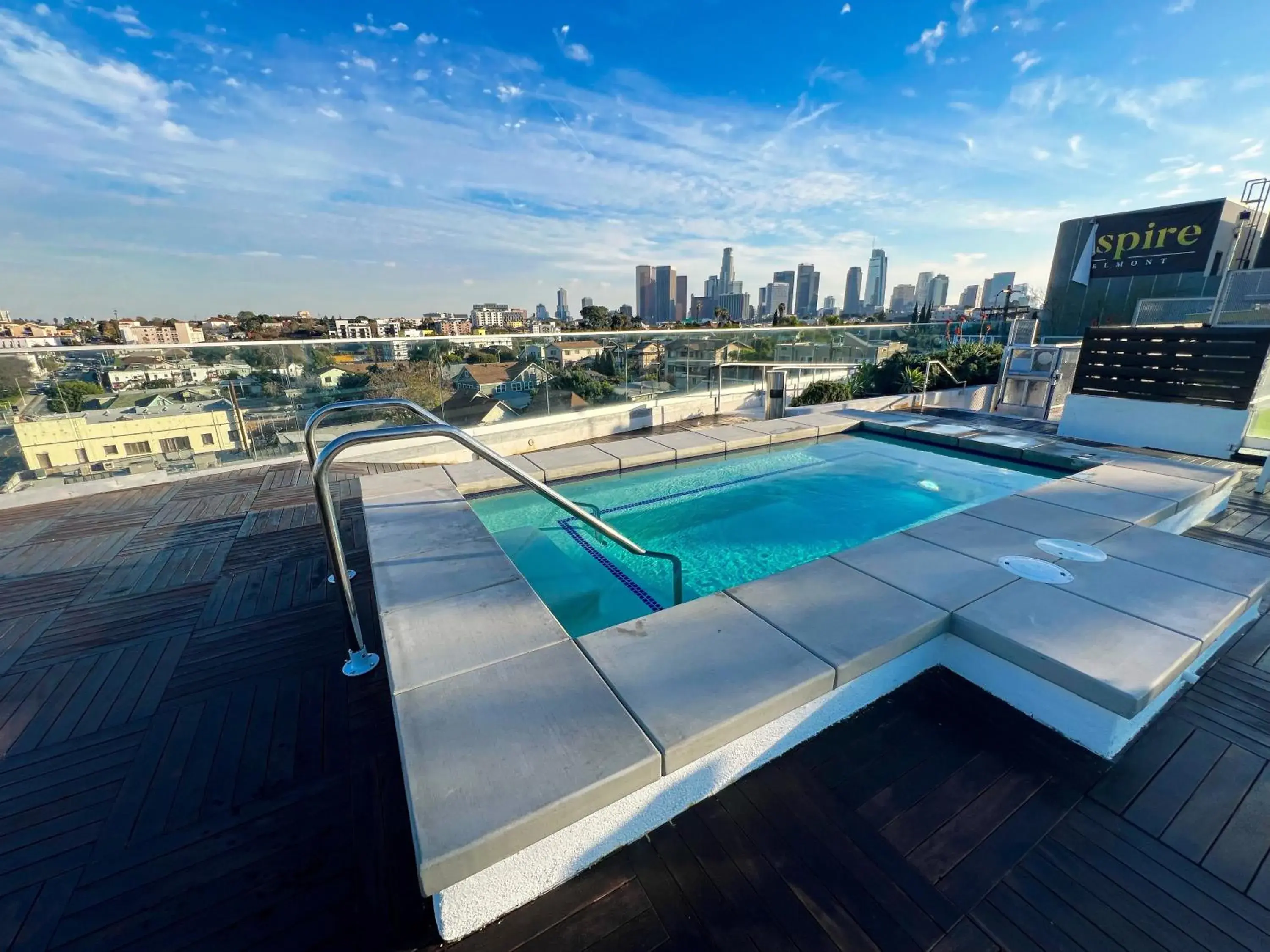 Downtown Los Angeles Skyline balcony view Modern Penthouse Downtown Los Angeles Skyline balcony view Modern Penthouse