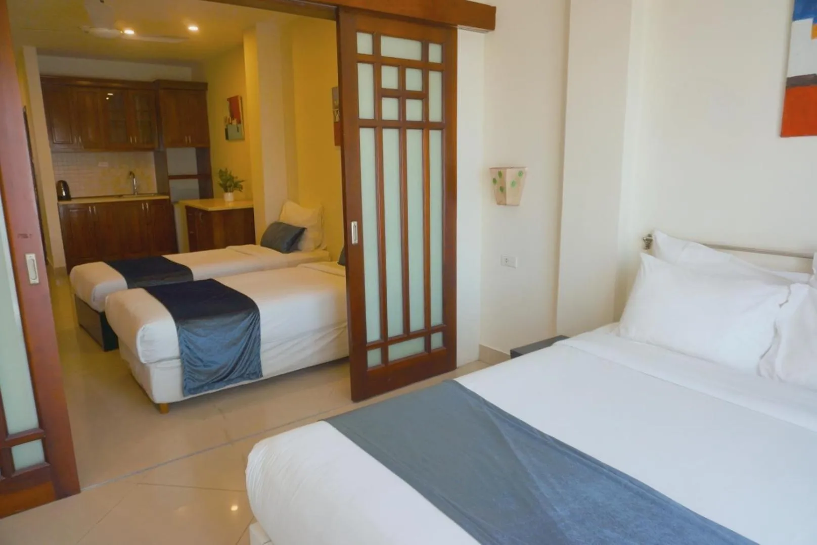 Bed in Rising Dragon Hotel