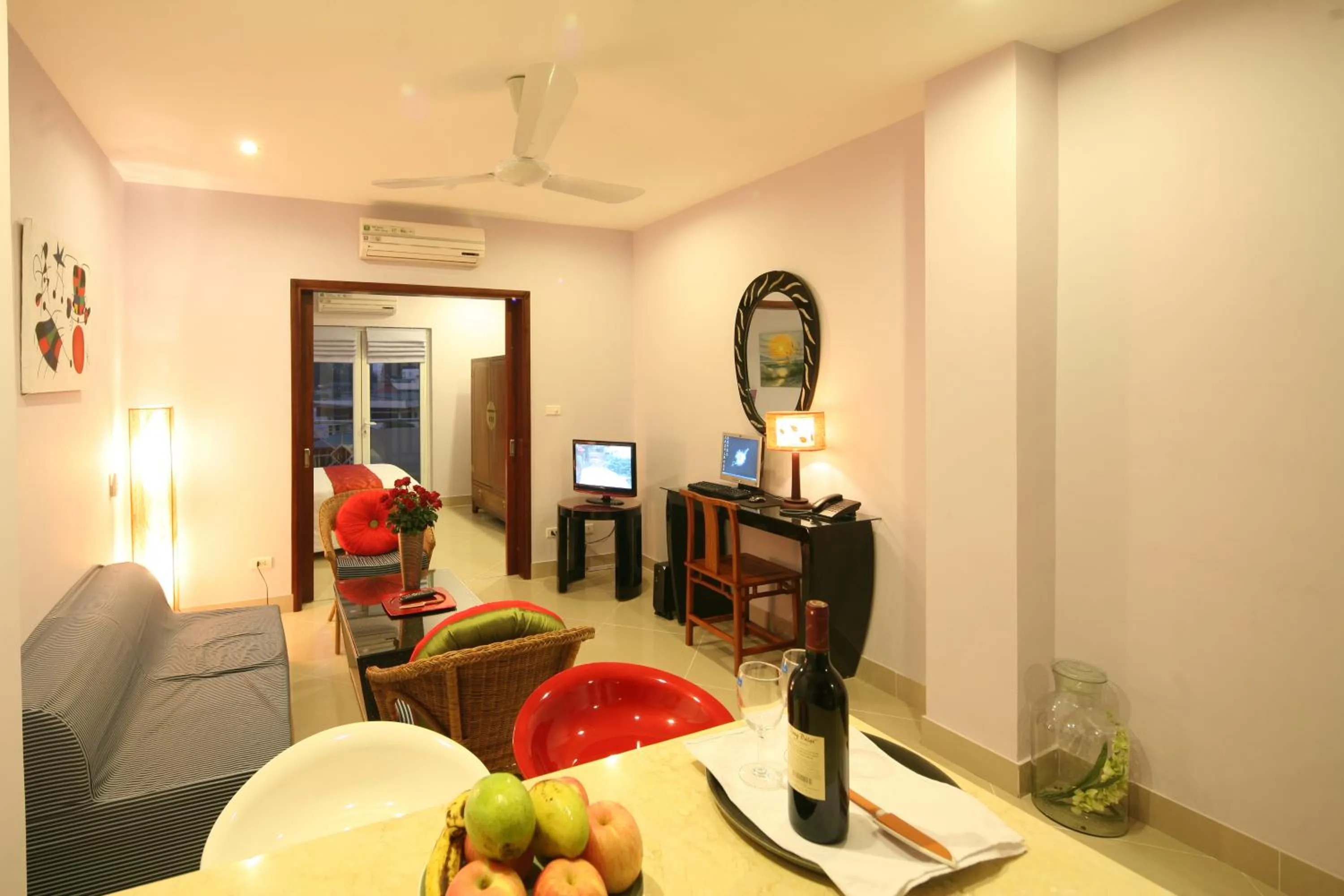 Living room in Rising Dragon Hotel
