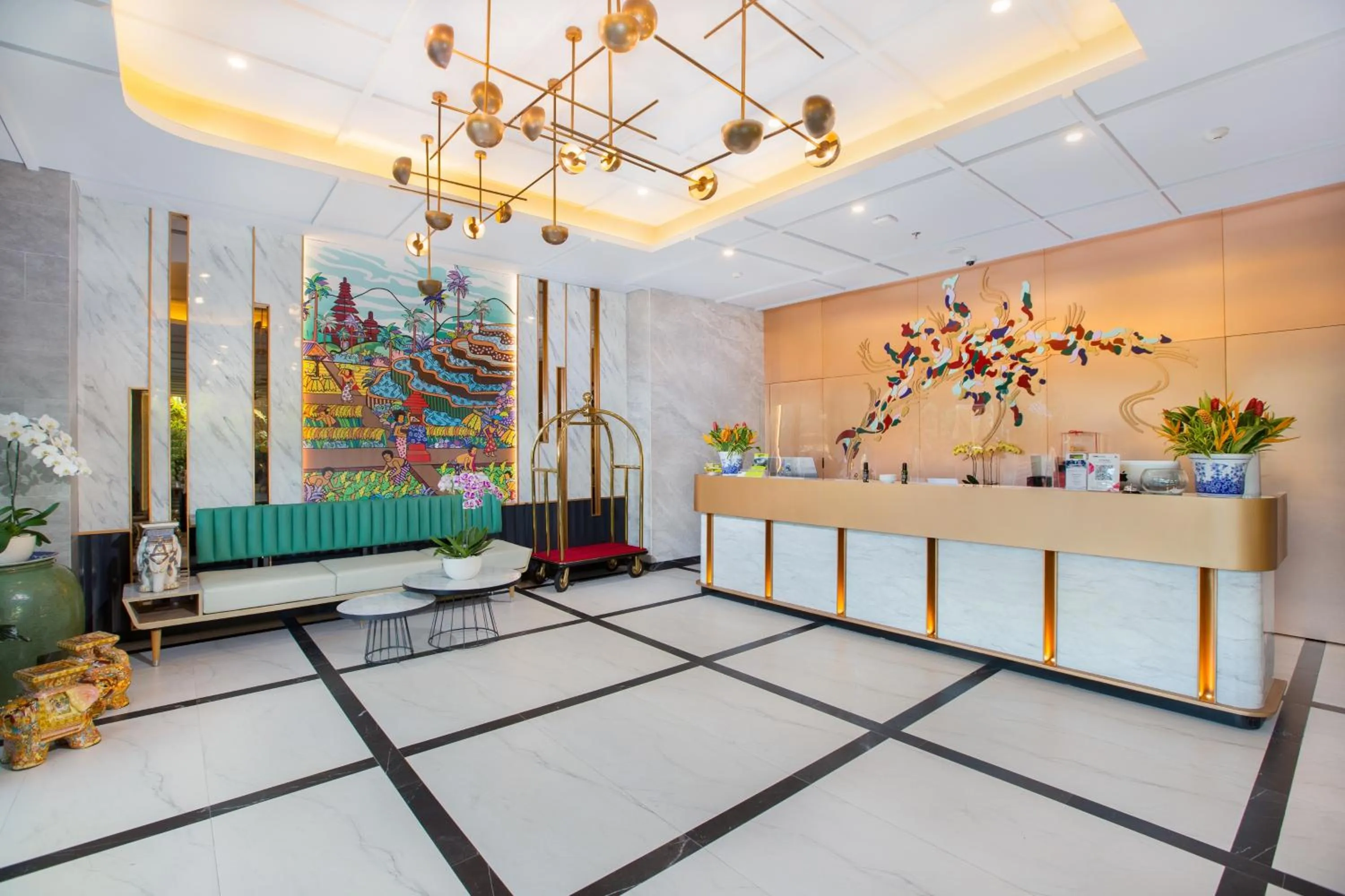 Lobby or reception in RV Hotel Gianyar