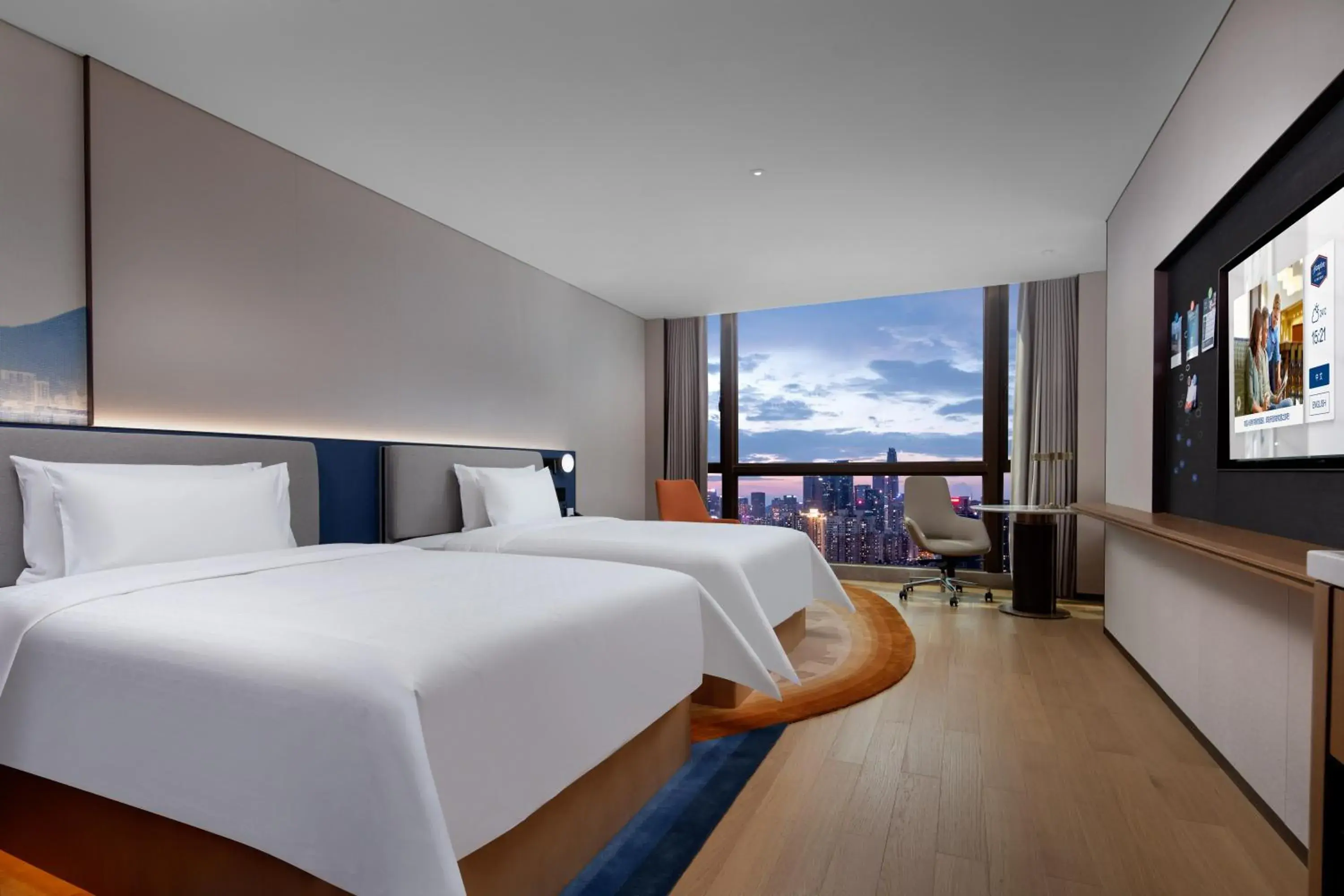 Bed in Hampton by Hilton Shenzhen Futian Port Bed in Hampton by Hilton Shenzhen Futian Port