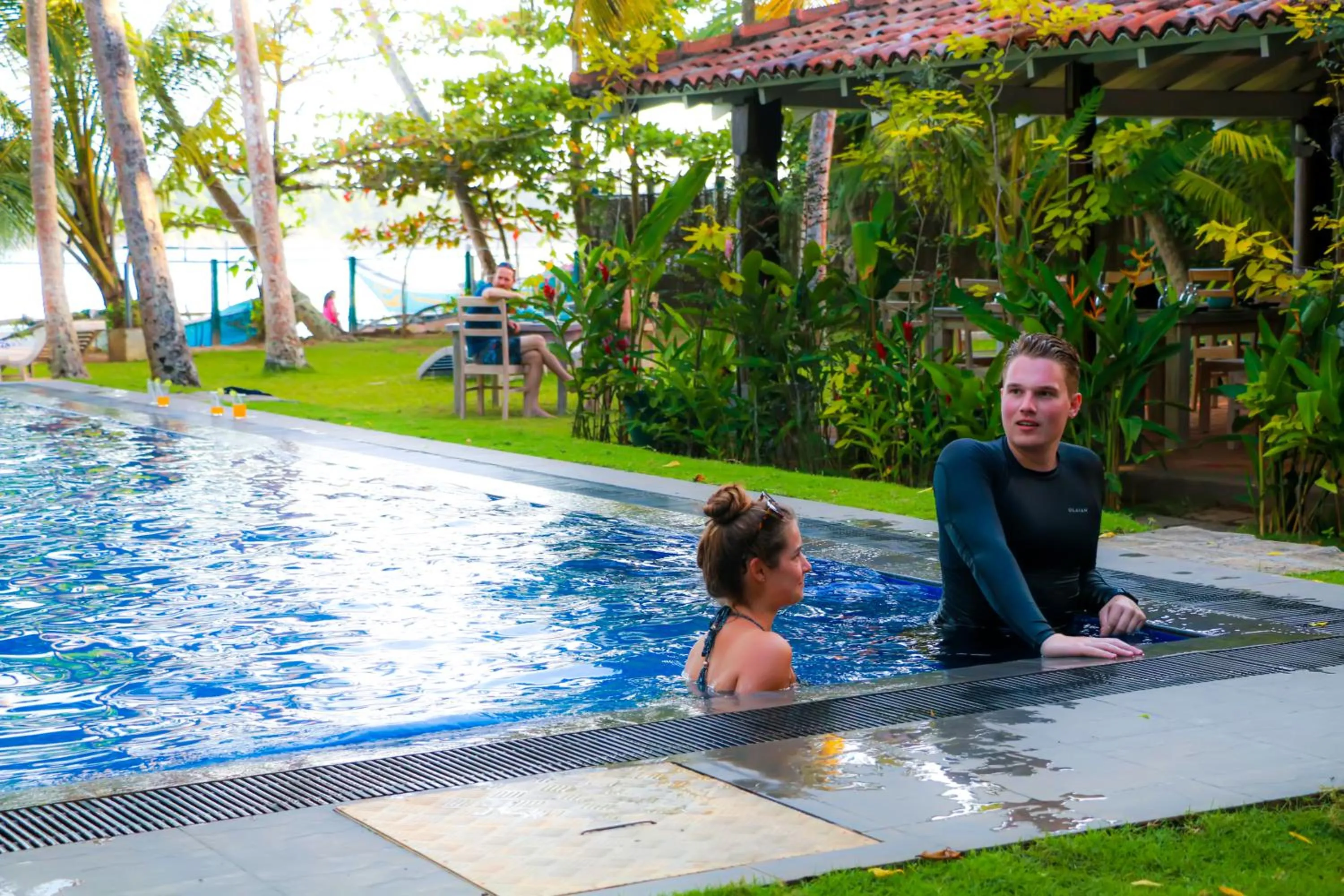 Guests in Esperanza Beach Mawella