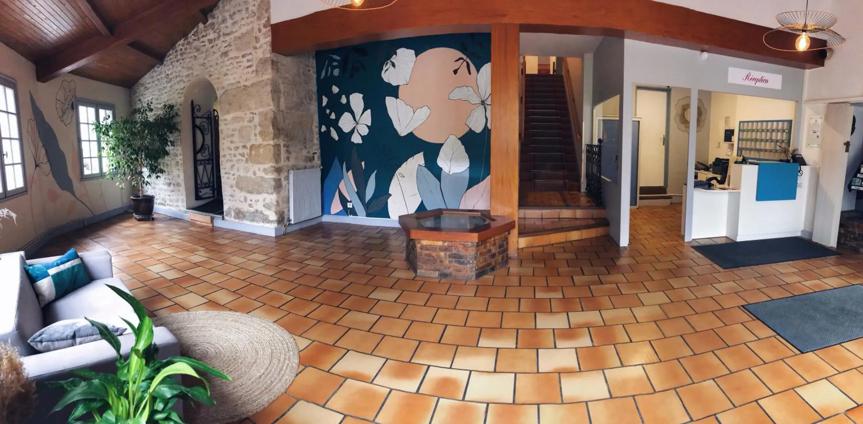 Lobby or reception in Hôtel Le Cheval Blanc Lobby or reception in Hôtel Le Cheval Blanc