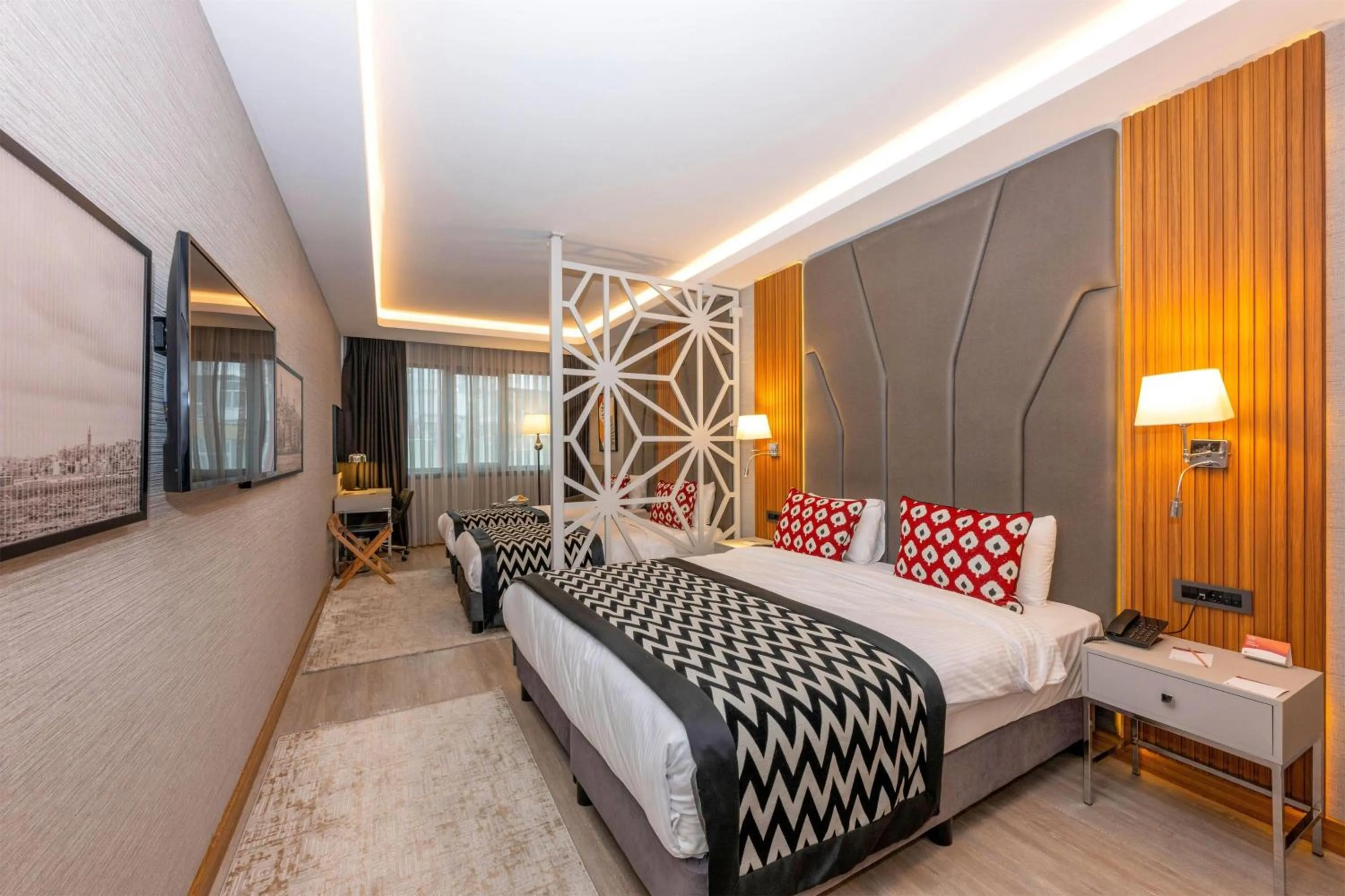 Photo of the whole room, Bed in Ramada Encore by Wyndham Istanbul Sisli
