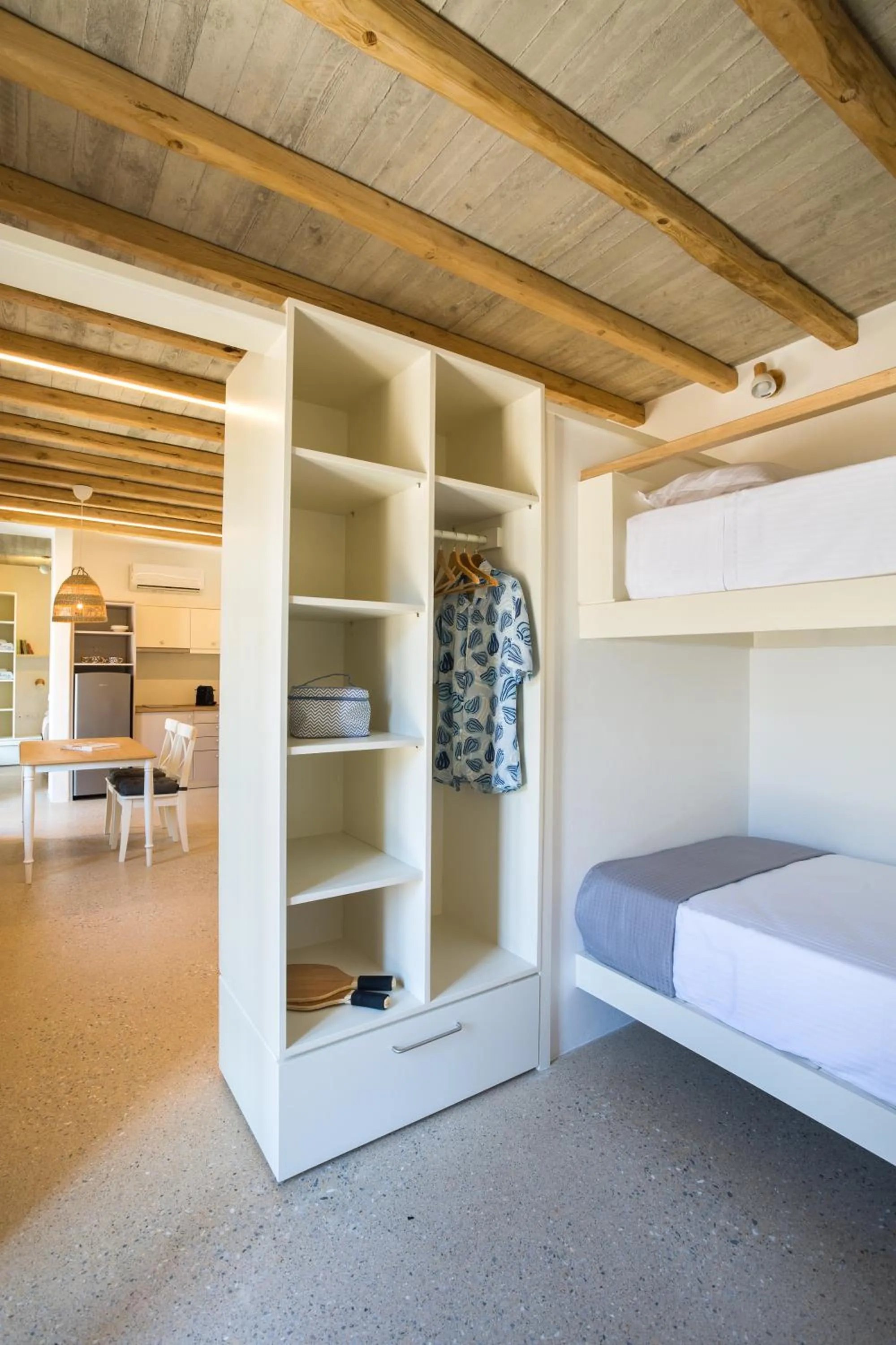 Photo of the whole room, Bed in Flaros Village