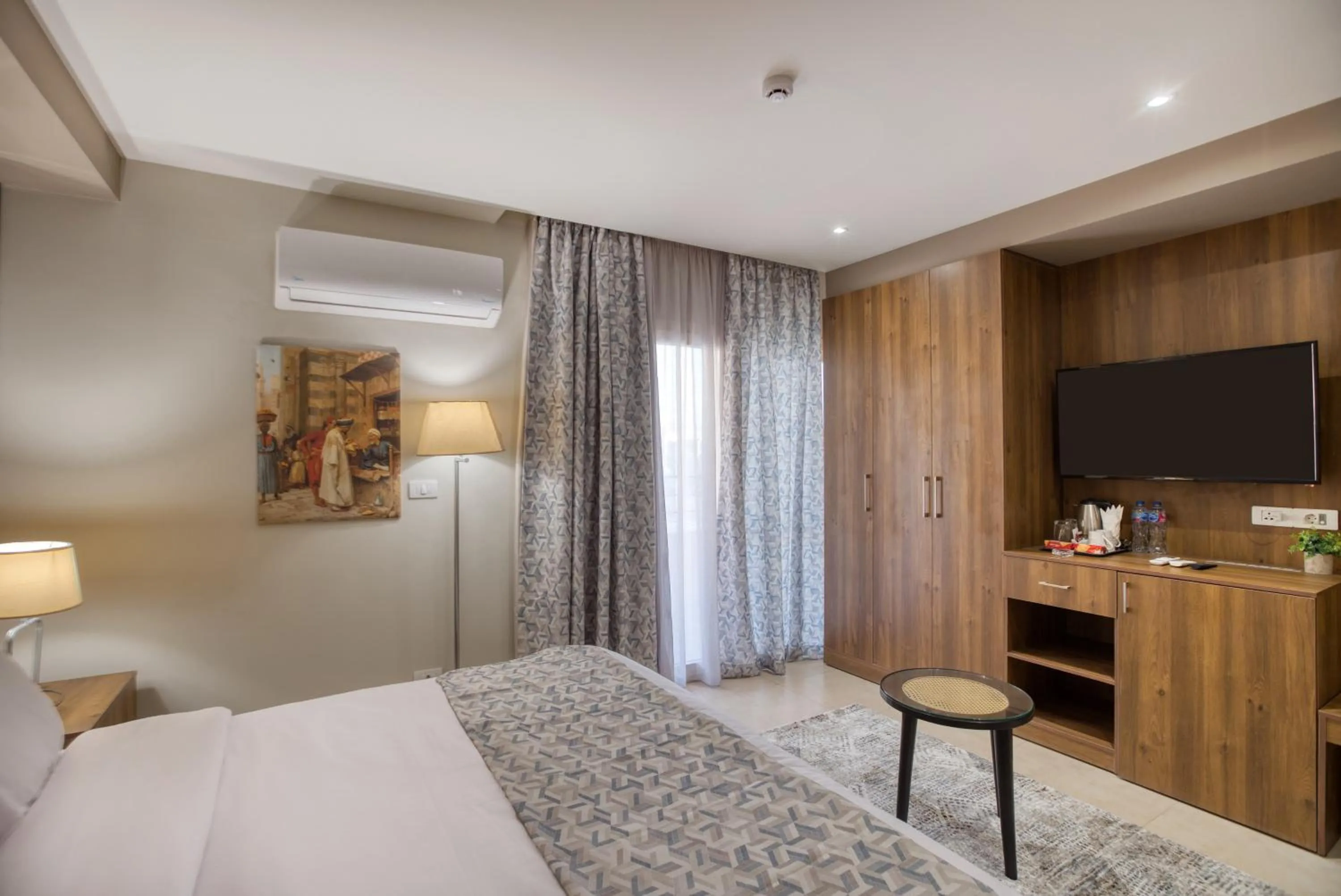 Bed in Nozol Pyramids Hotel and Spa