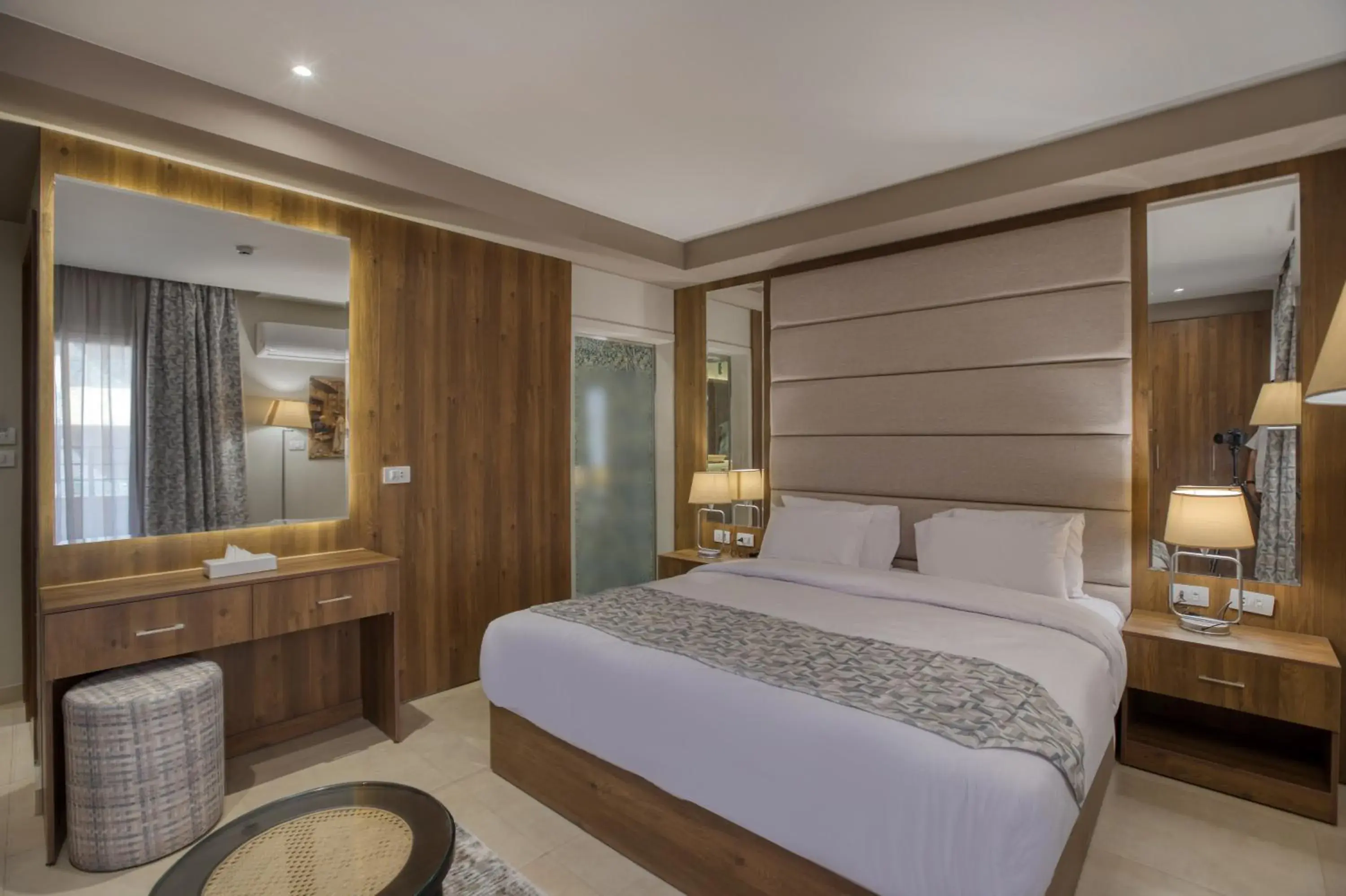 Junior Suite with Balcony and Pyramids view in Nozol Pyramids Hotel and Spa Junior Suite with Balcony and Pyramids view in Nozol Pyramids Hotel and Spa