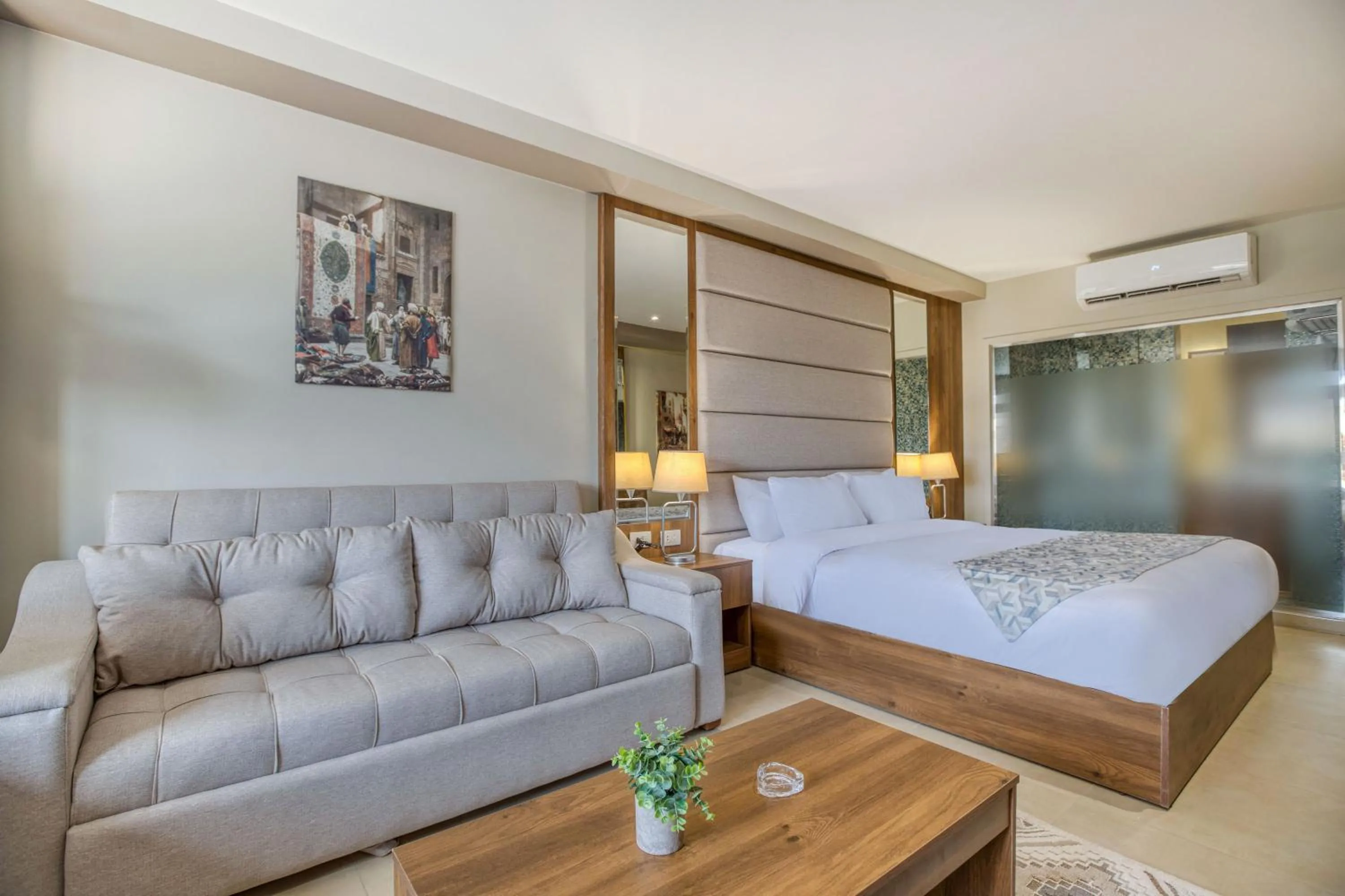 Photo of the whole room, Bed in Nozol Pyramids Hotel and Spa