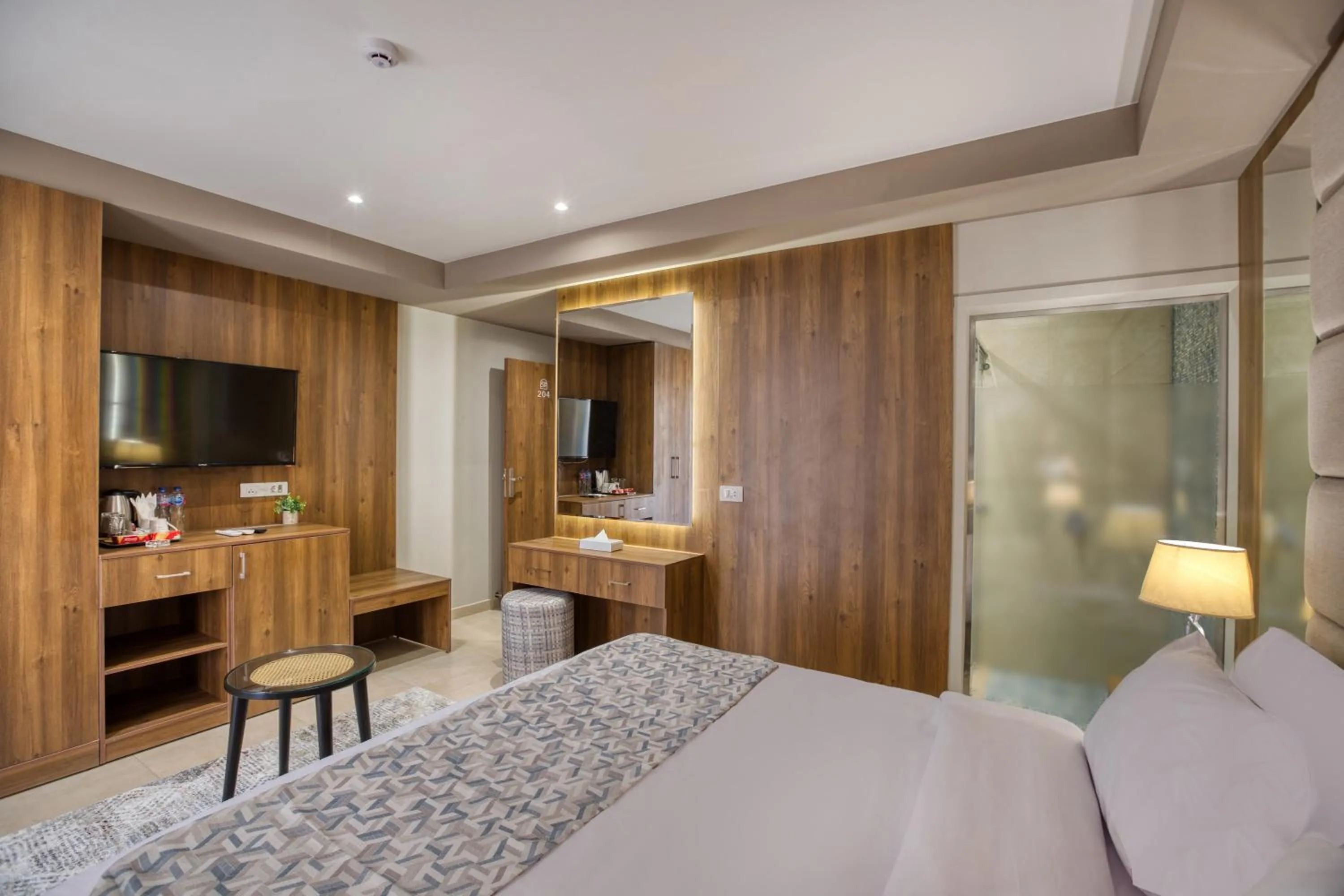 TV and multimedia, Bed in Nozol Pyramids Hotel and Spa