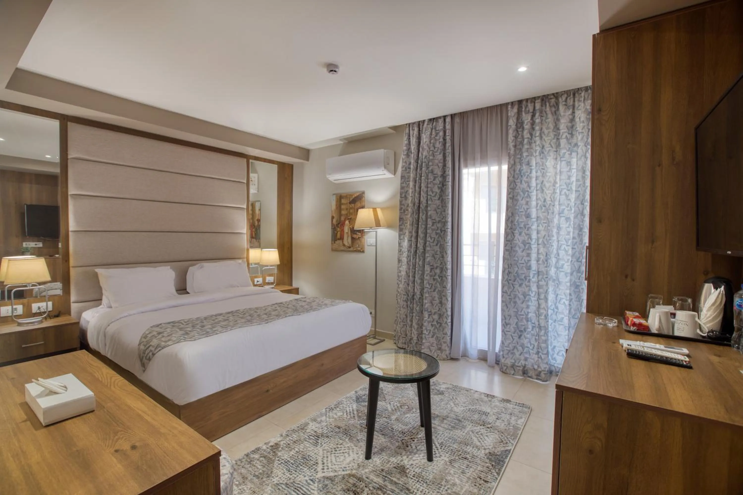 Bed in Nozol Pyramids Hotel and Spa