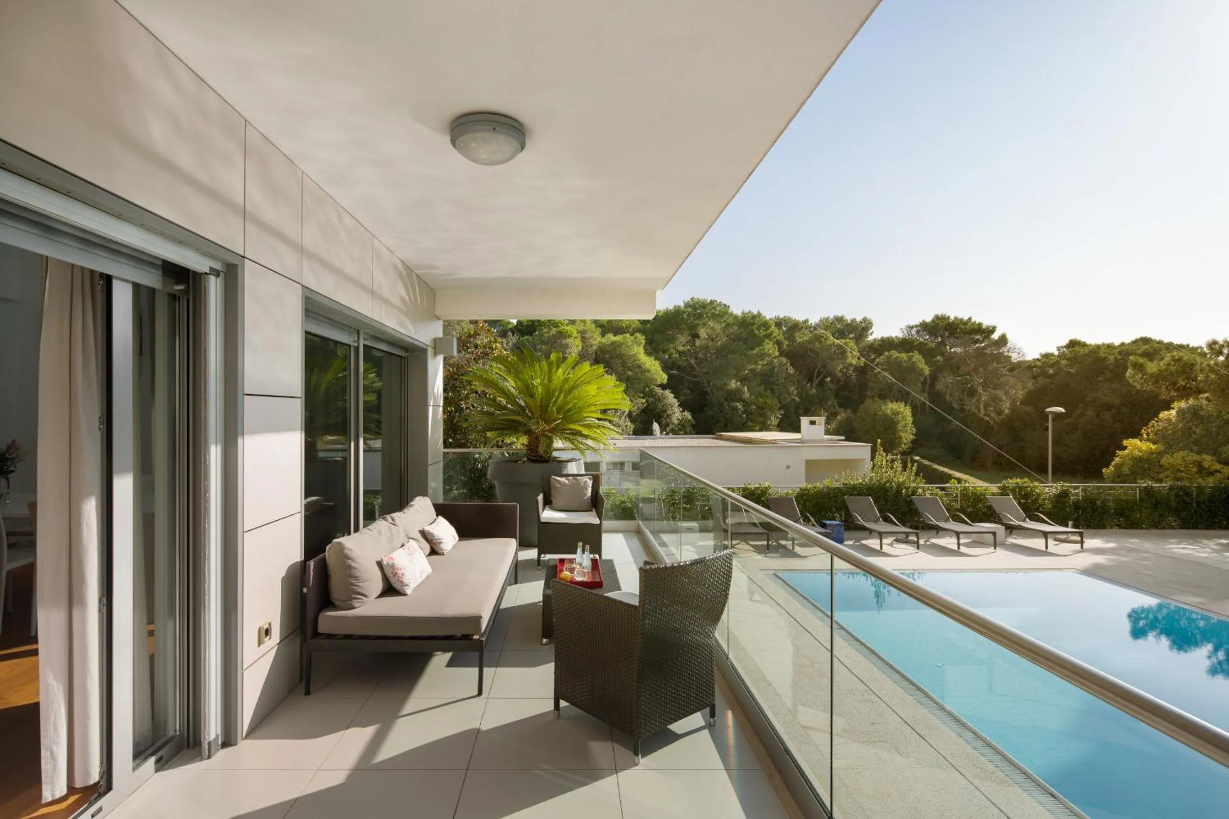 Balcony/Terrace in Villa Valsavia, apartment Valsavia with pool and SPA
