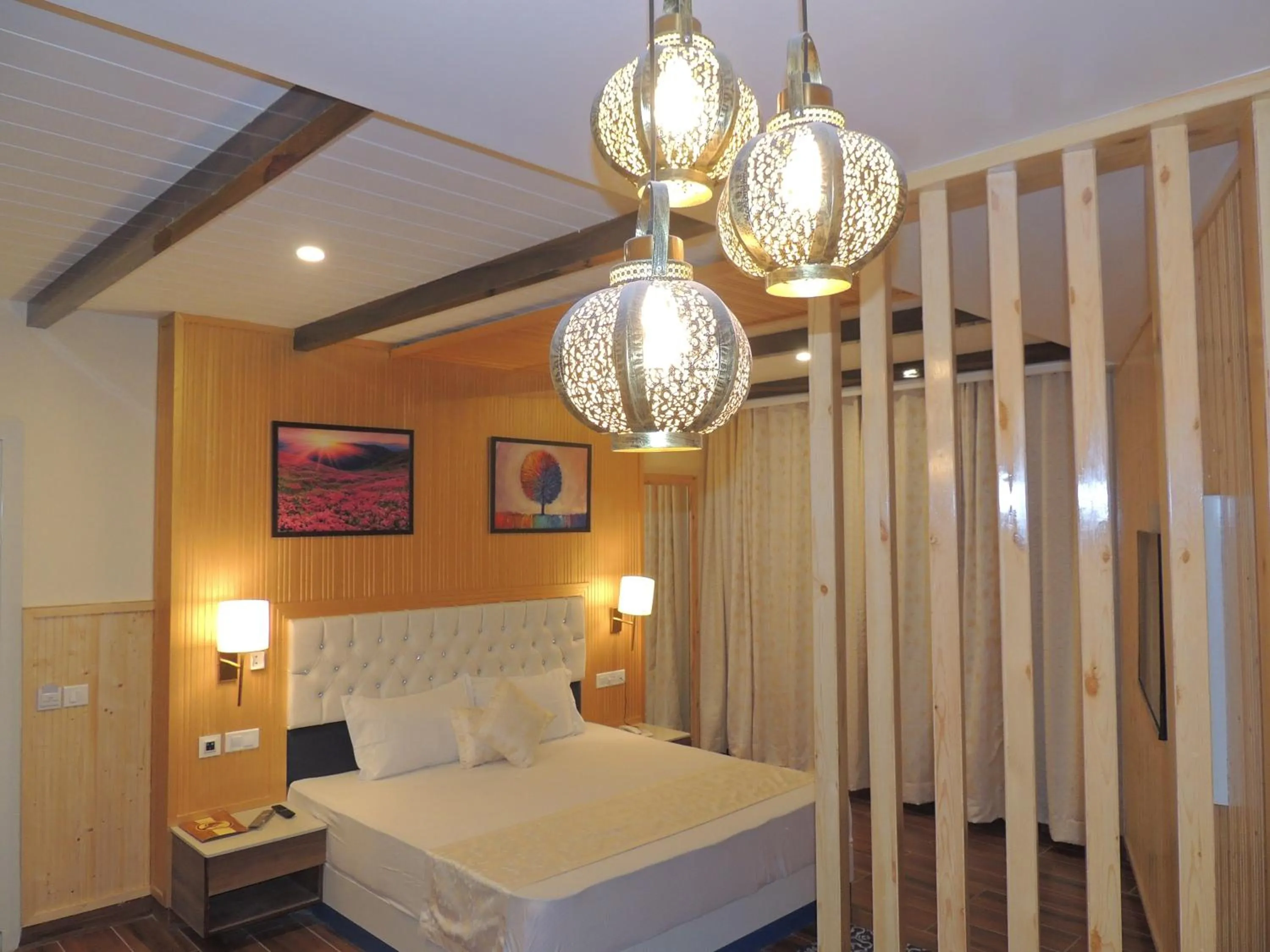 Bedroom, Bed in Hotel Wood Stock Luxury - A Boutique Property - Penthouse - Open Air Restaurant & Terrace