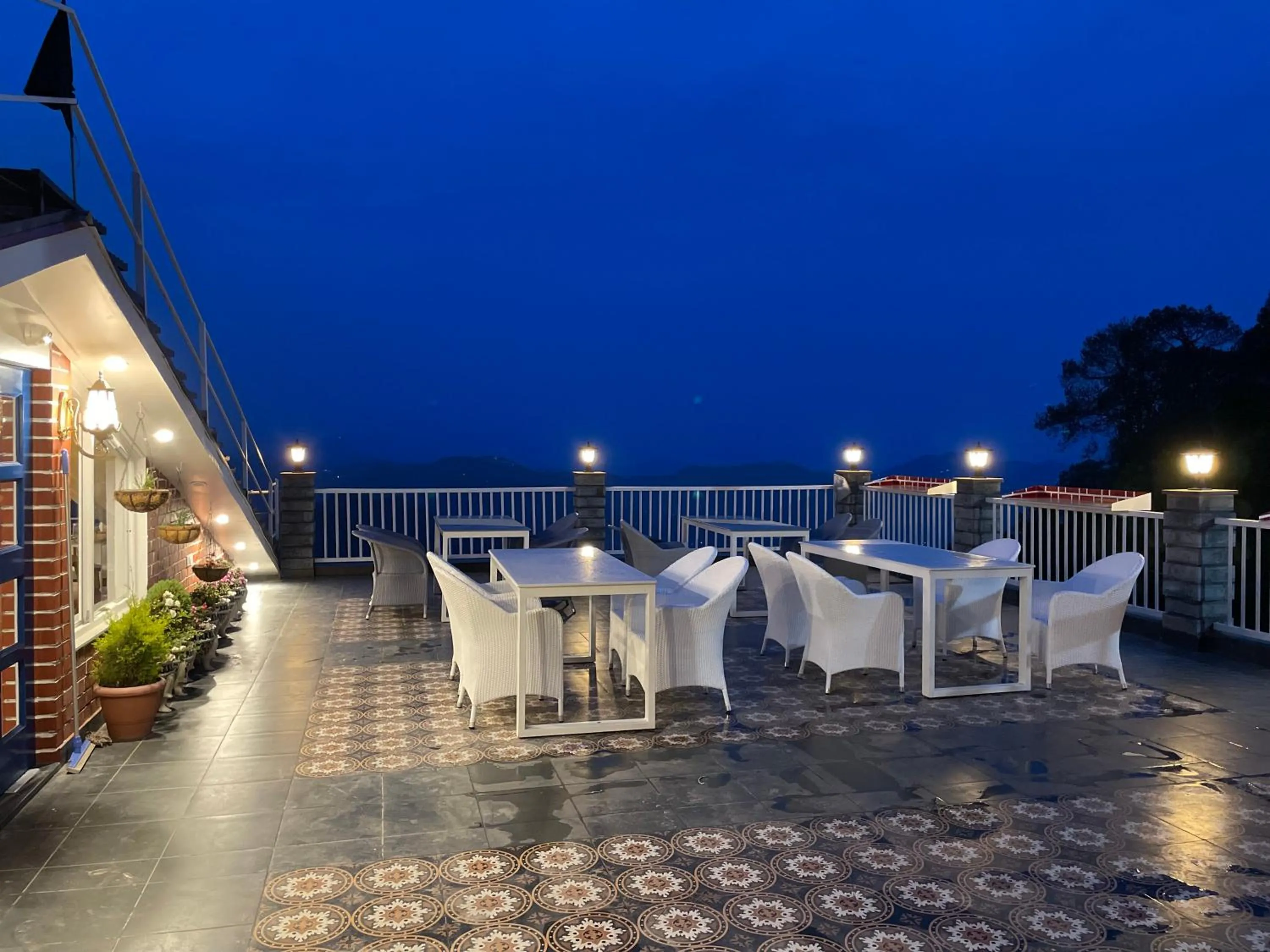 Balcony/Terrace in Hotel Wood Stock Luxury - A Boutique Property - Penthouse - Open Air Restaurant & Terrace