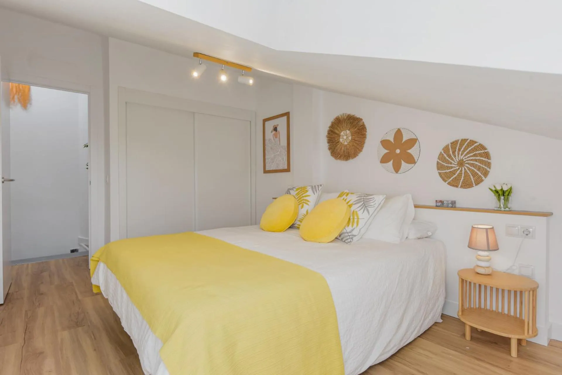 Bedroom, Bed in Dúplex Mar y Montaña