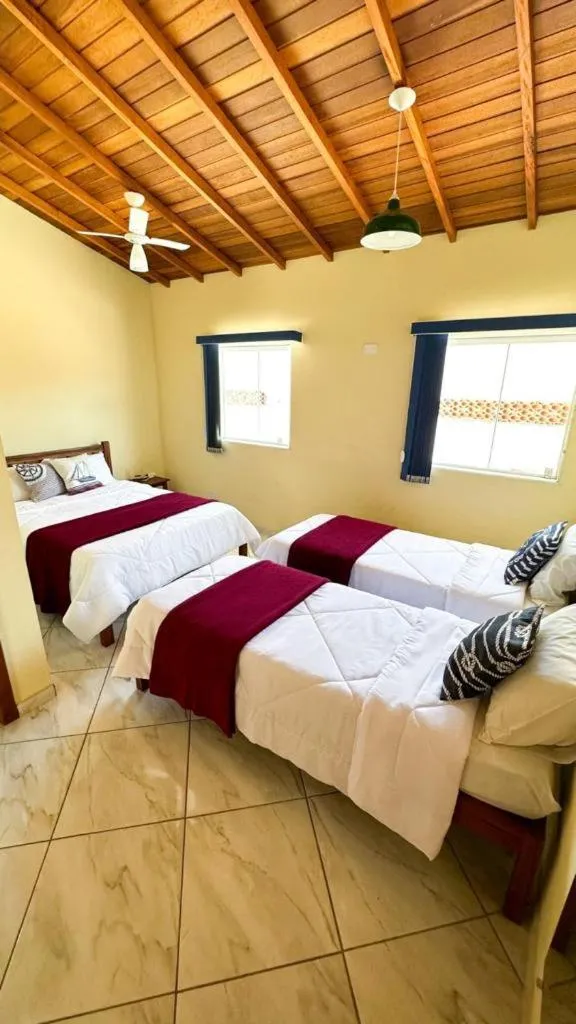 Bed in Pousada Antares de Paraty