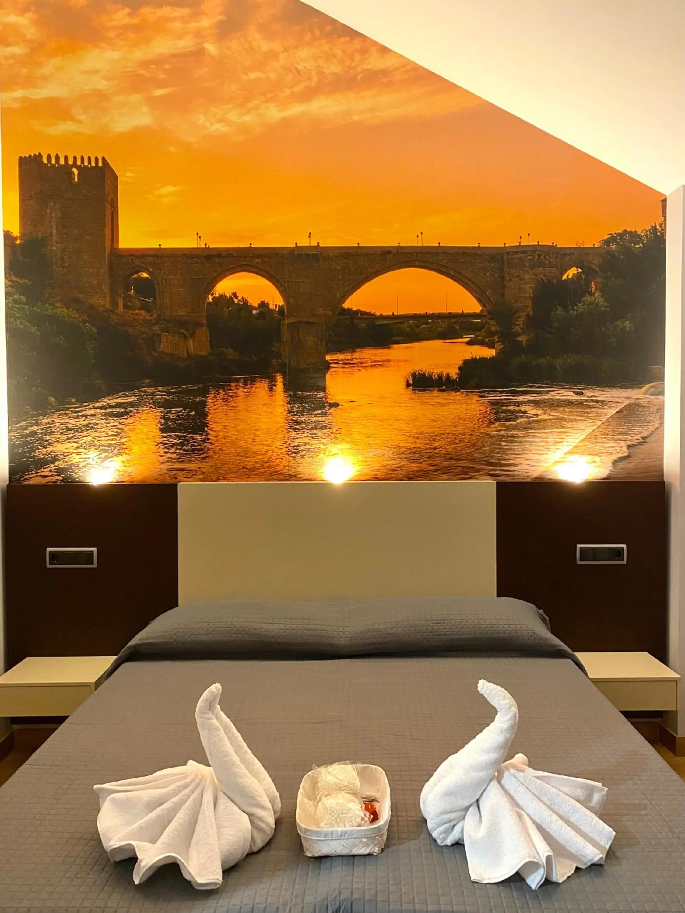 Bed in Hotel-Asador Montes Oretanos