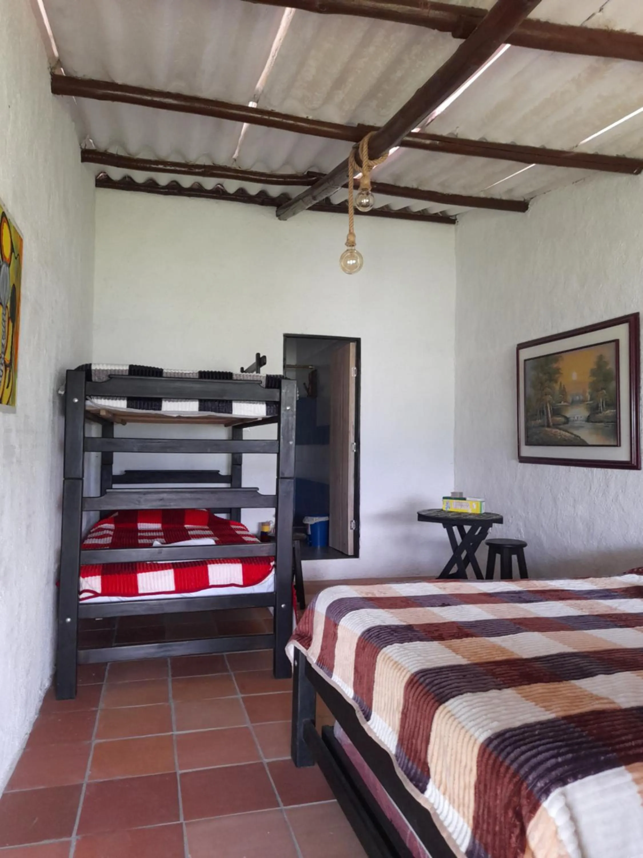 Bed in HOTEL CAMPESTRE ABRAZO DEL ANGEL