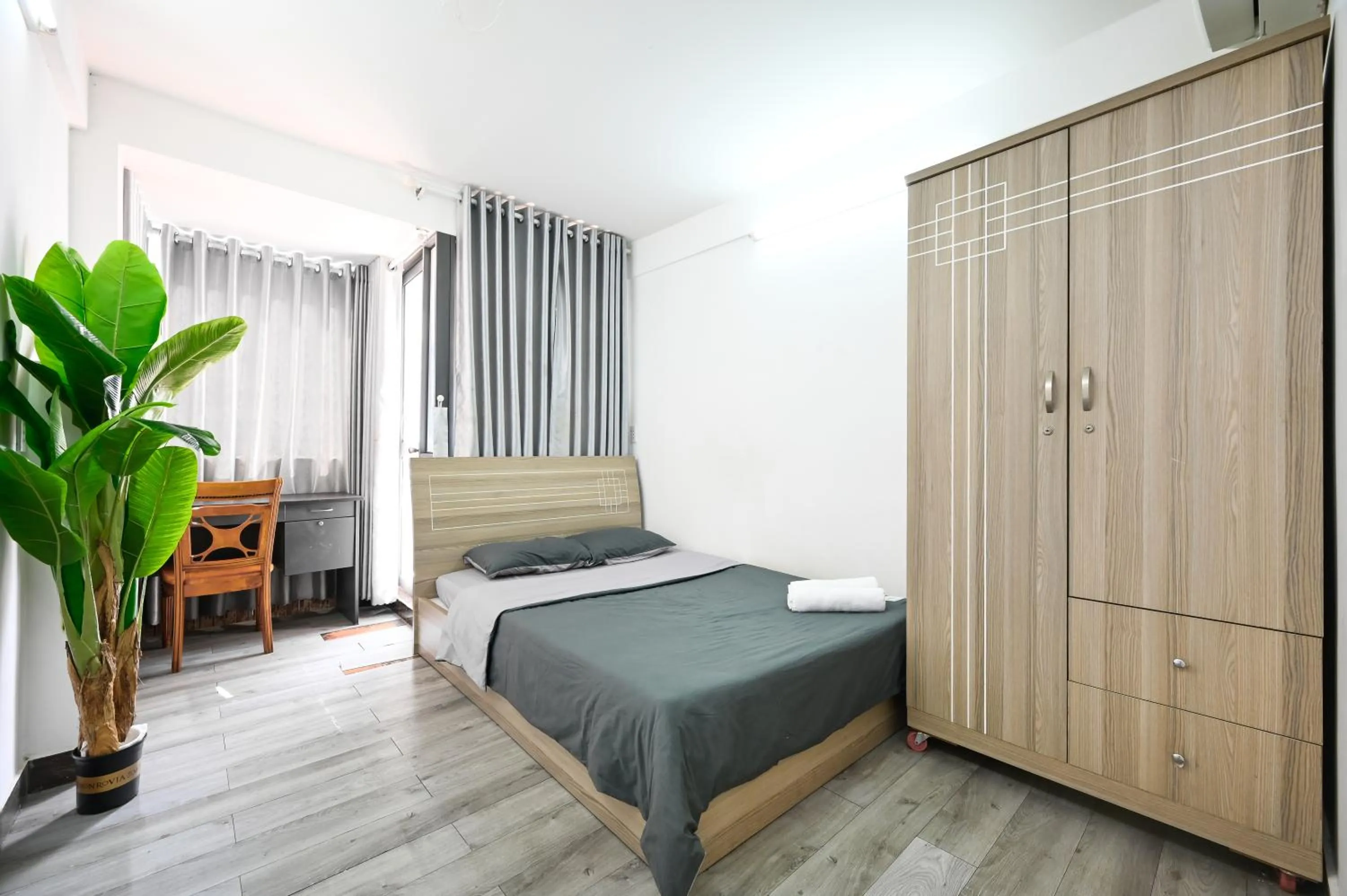 Bed in Ohio Hotel & Apartment