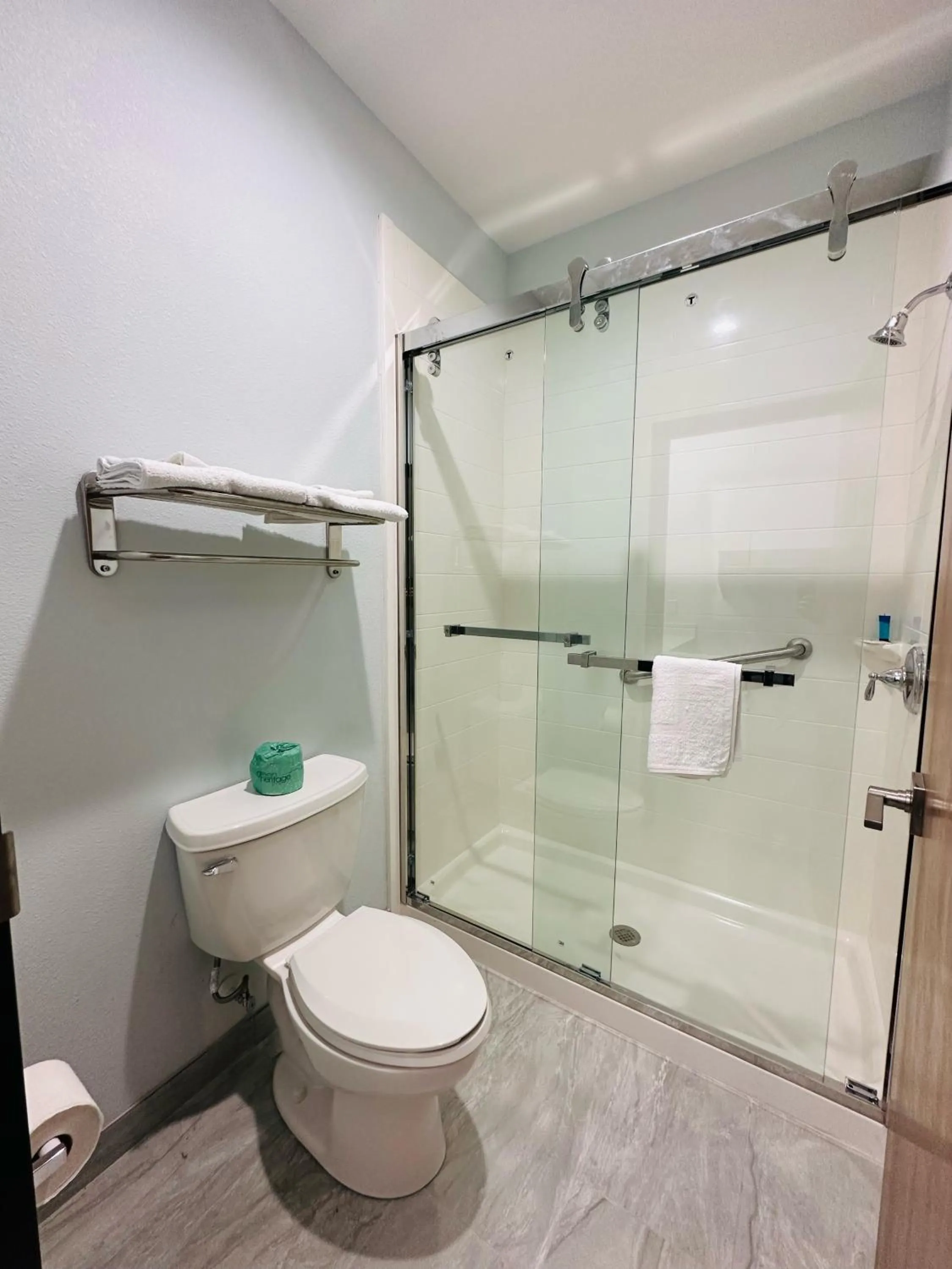 Shower in Crosby Travel Lodge and RV Park