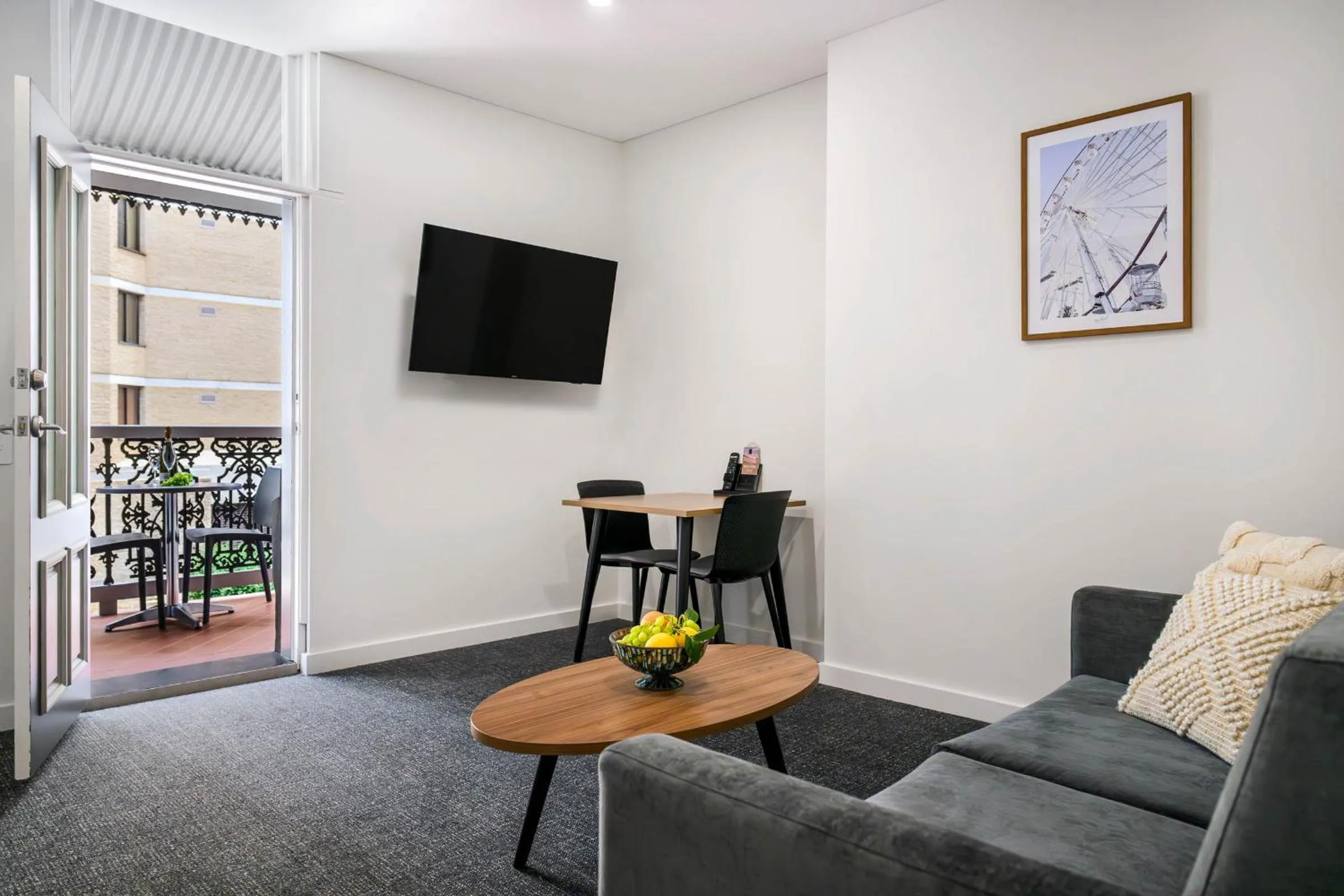 Living room in Durham Serviced Apartments